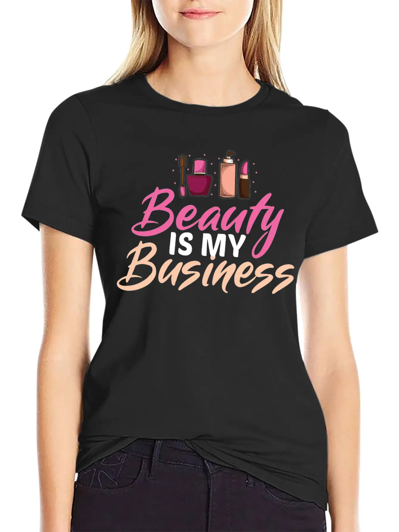 Funny Cosmetologist Quote Beautician Gift Stylish Everyday T-Shirt – Unisex Basic Cotton Tee