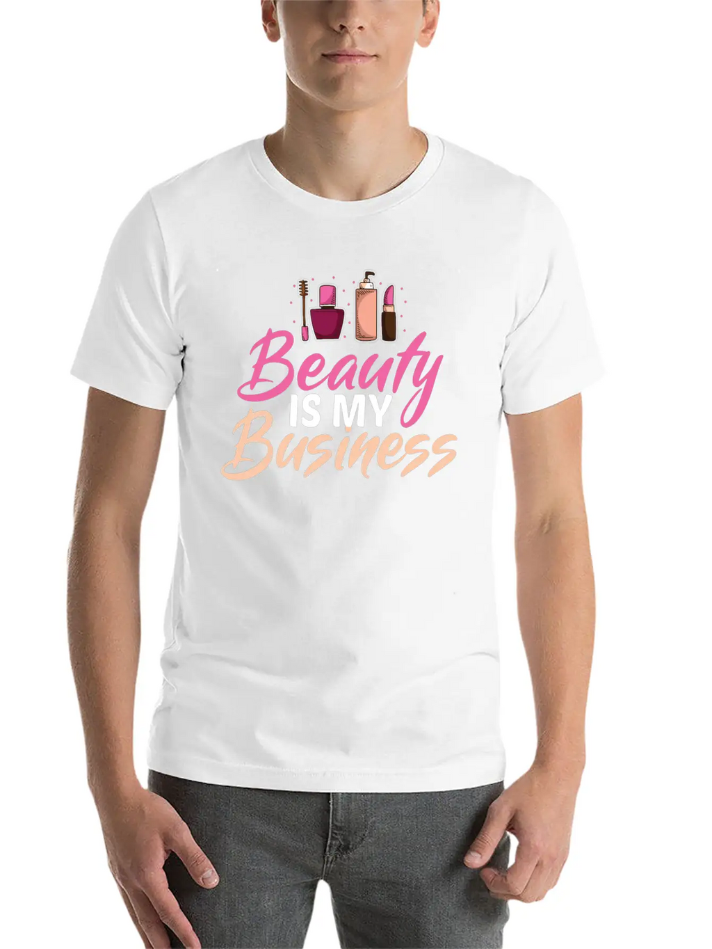 Funny Cosmetologist Quote Beautician Gift Stylish Everyday T-Shirt – Unisex Basic Cotton Tee