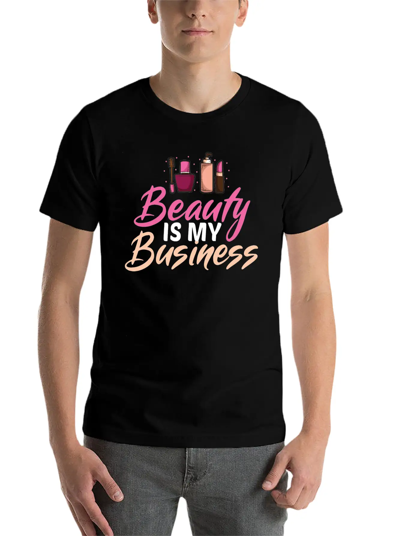 Funny Cosmetologist Quote Beautician Gift Stylish Everyday T-Shirt – Unisex Basic Cotton Tee