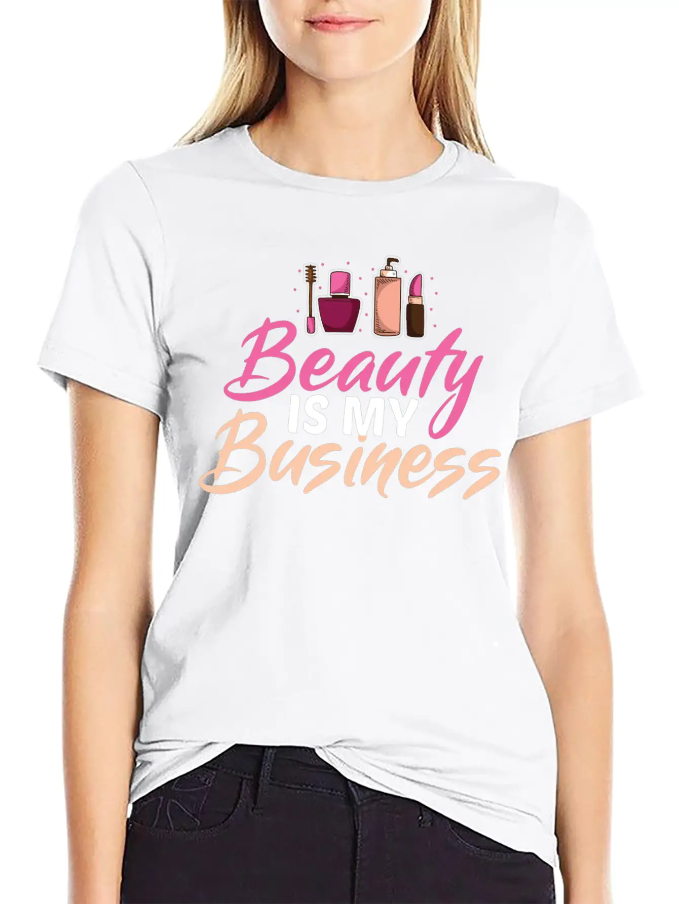 Funny Cosmetologist Quote Beautician Gift Stylish Everyday T-Shirt – Unisex Basic Cotton Tee