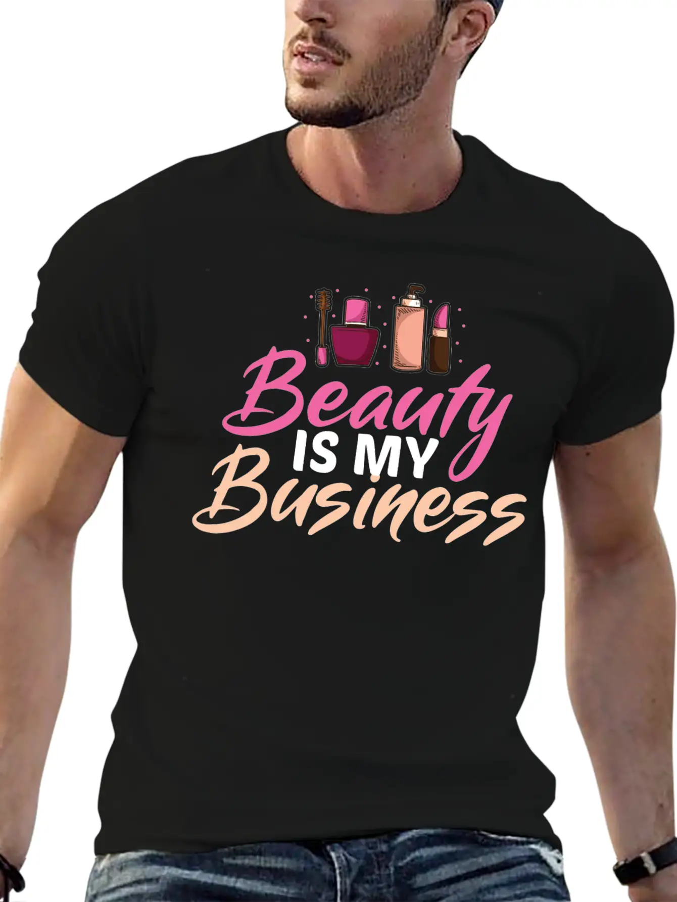 Funny Cosmetologist Quote Beautician Gift Stylish Everyday T-Shirt – Unisex Basic Cotton Tee