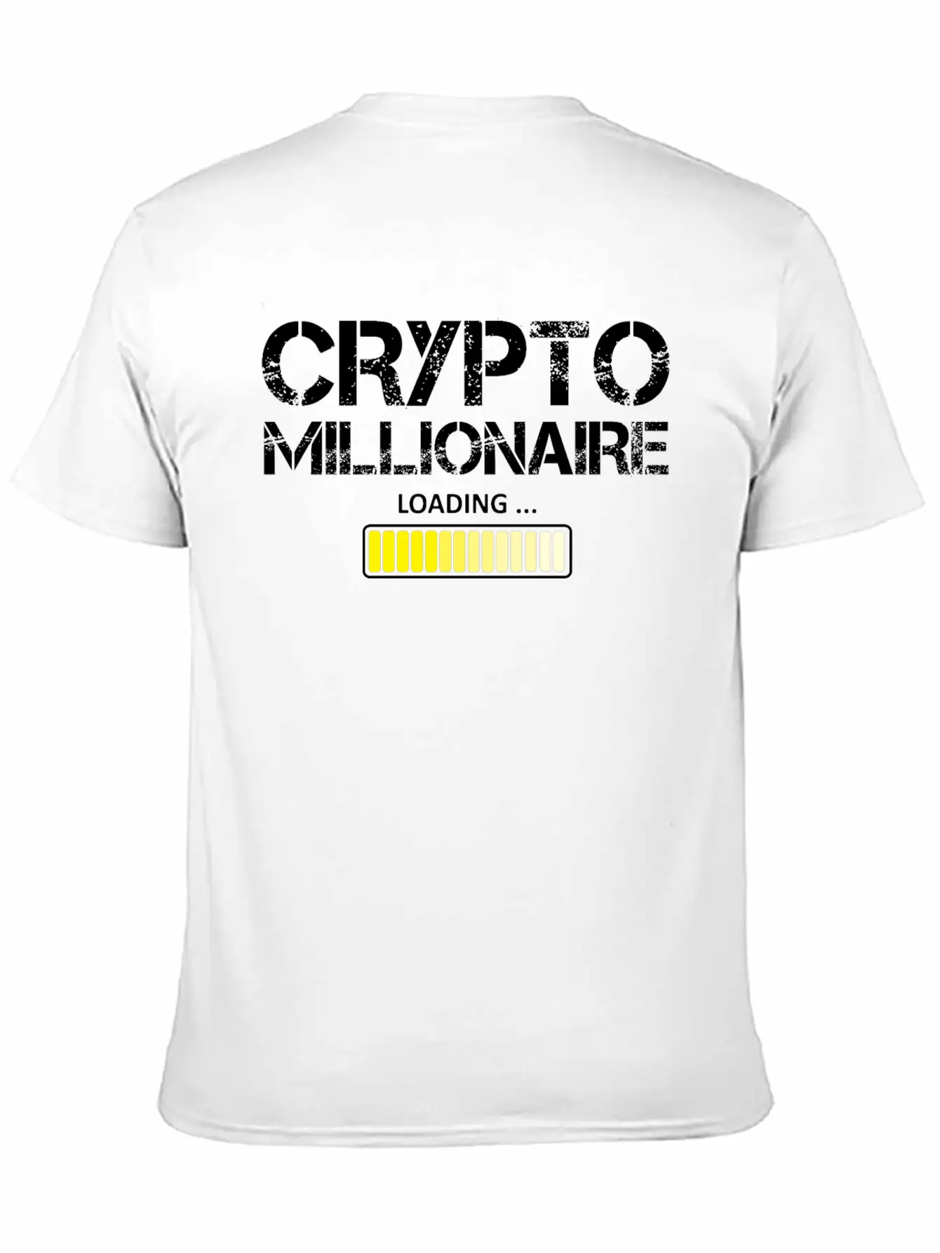 Funny Crypto Millionaire Loading Bitcoin Lover Unisex Casual T-Shirt – Clean Design For Daily Comfort