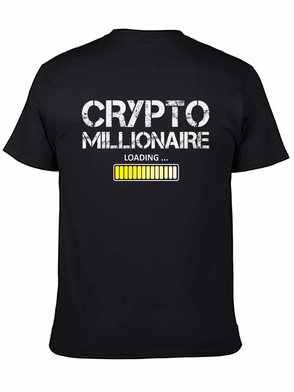 Funny Crypto Millionaire Loading Bitcoin Lover Unisex Casual T-Shirt – Clean Design For Daily Comfort