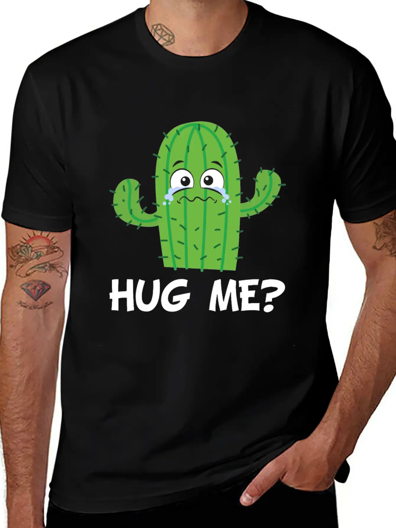 Funny Cute Cactus Classic Fit Graphic Tee For Daily Comfort – Unisex Cotton Shirt