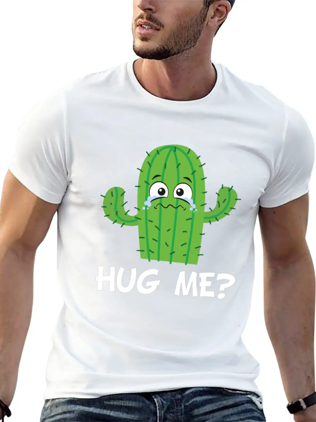 Funny Cute Cactus Classic Fit Graphic Tee For Daily Comfort – Unisex Cotton Shirt