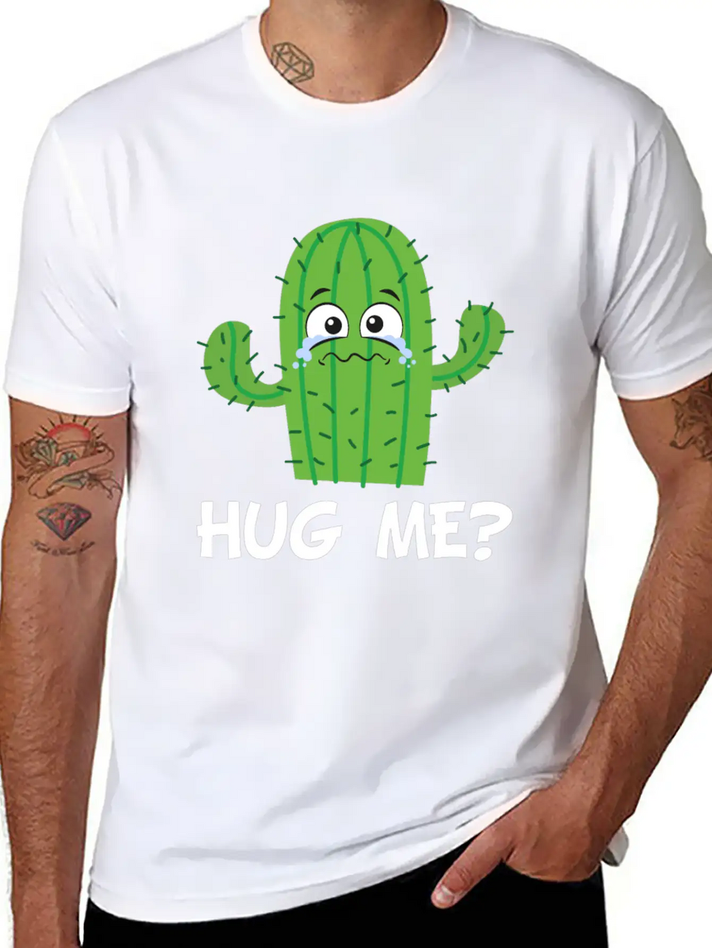 Funny Cute Cactus Classic Fit Graphic Tee For Daily Comfort – Unisex Cotton Shirt