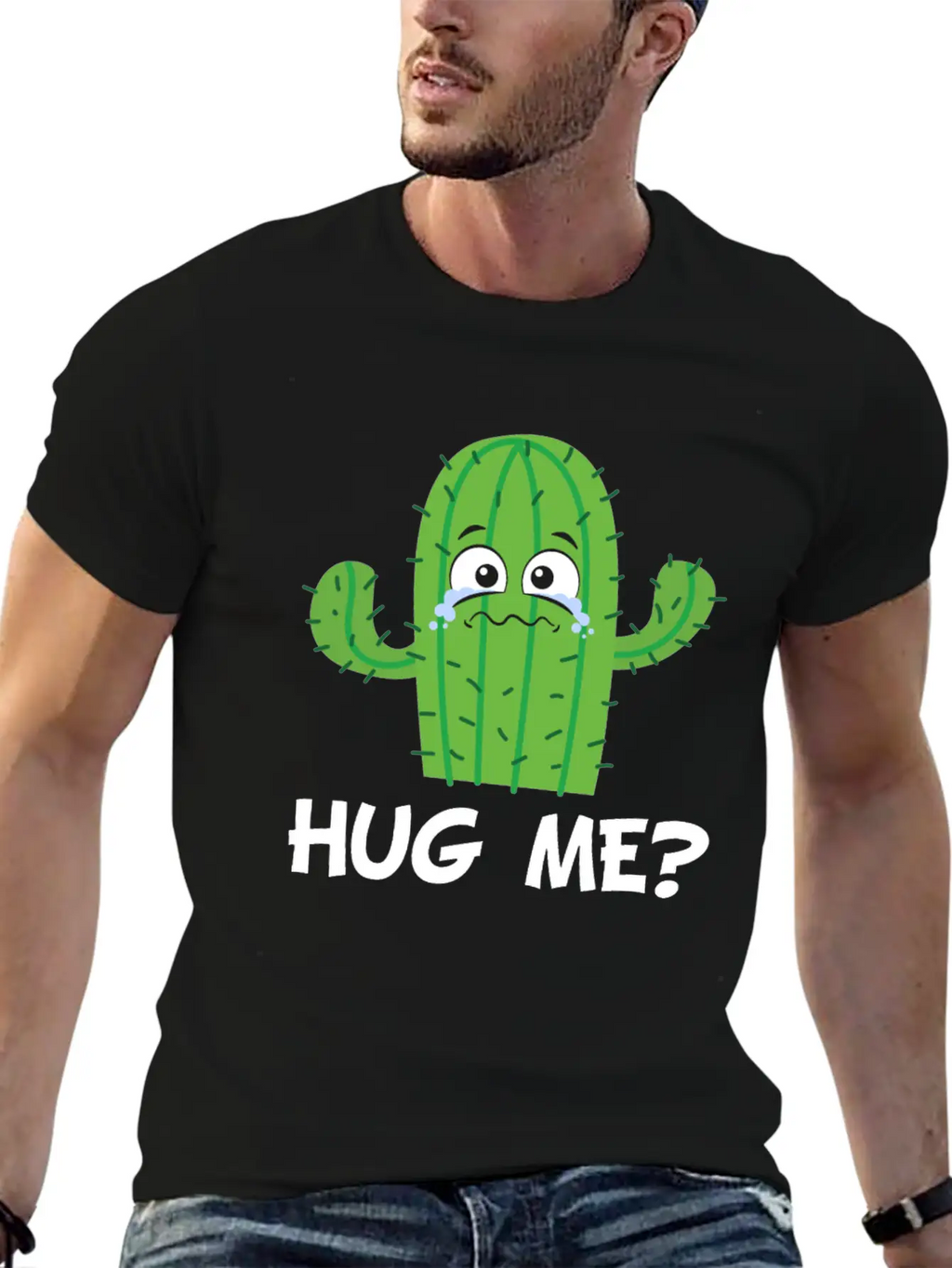Funny Cute Cactus Classic Fit Graphic Tee For Daily Comfort – Unisex Cotton Shirt