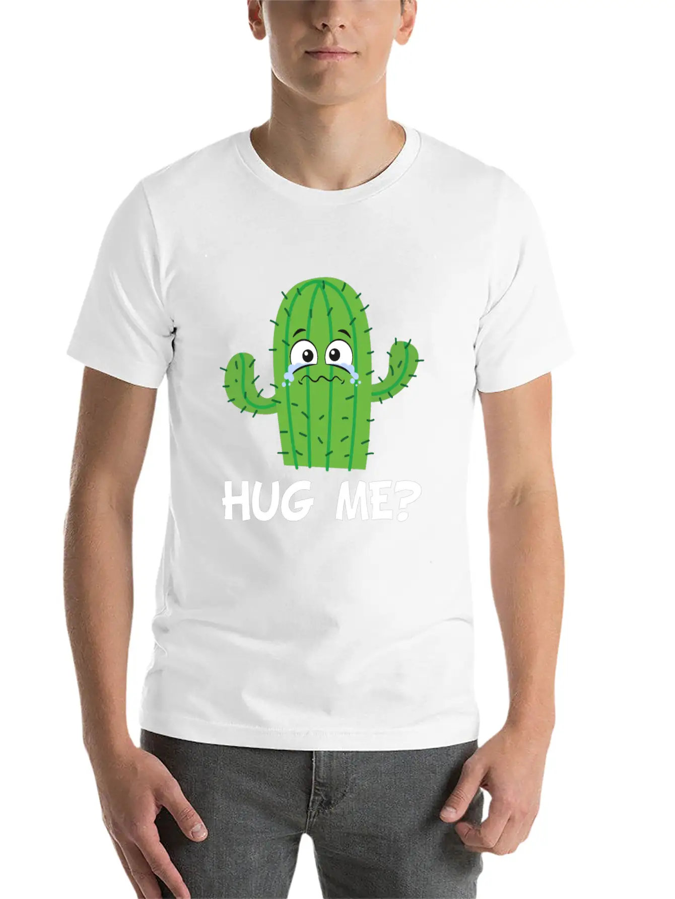 Funny Cute Cactus Classic Fit Graphic Tee For Daily Comfort – Unisex Cotton Shirt