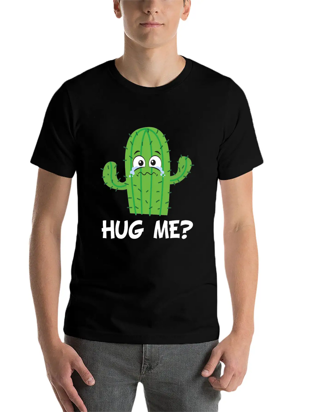 Funny Cute Cactus Classic Fit Graphic Tee For Daily Comfort – Unisex Cotton Shirt