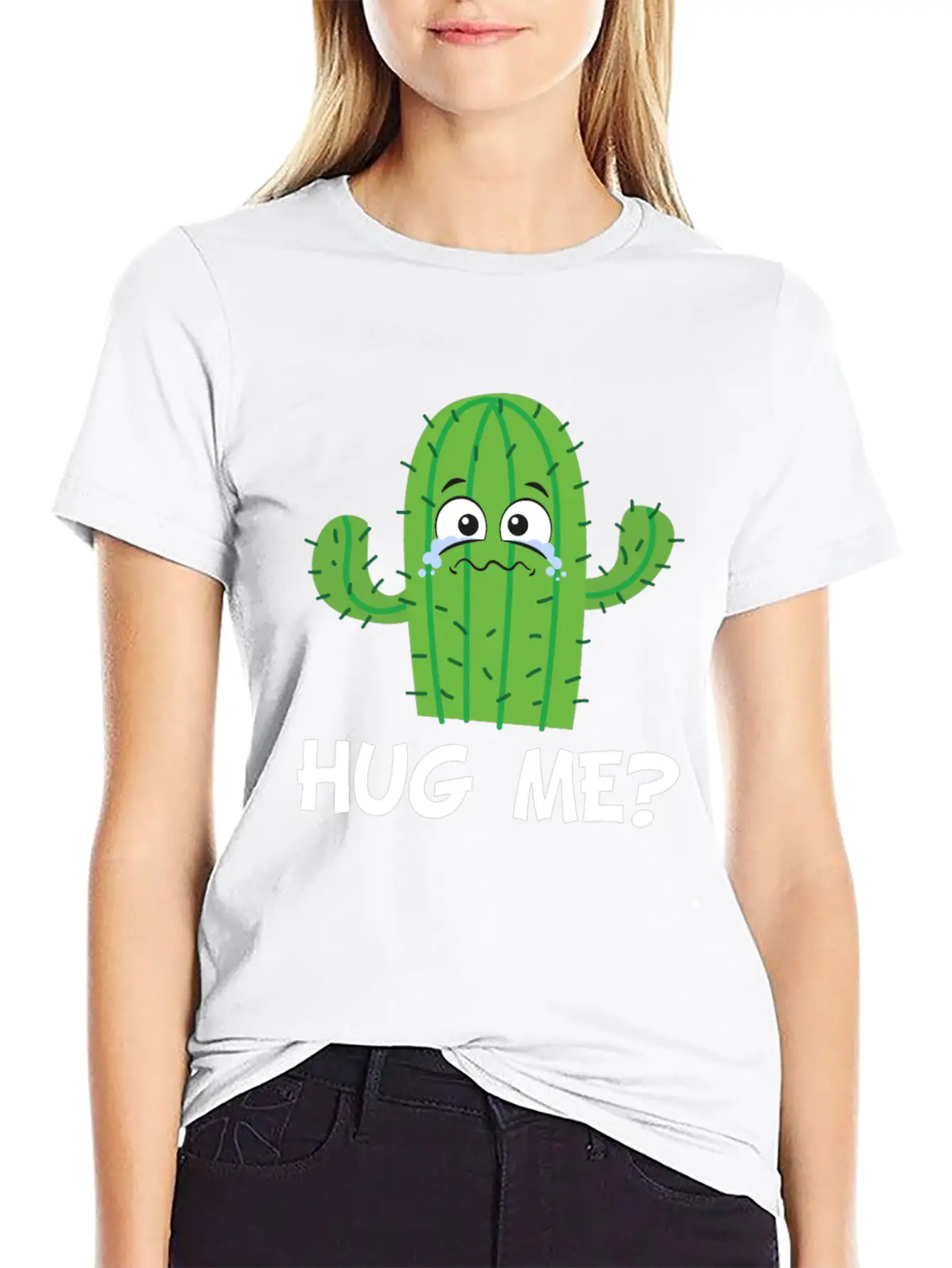 Funny Cute Cactus Classic Fit Graphic Tee For Daily Comfort – Unisex Cotton Shirt