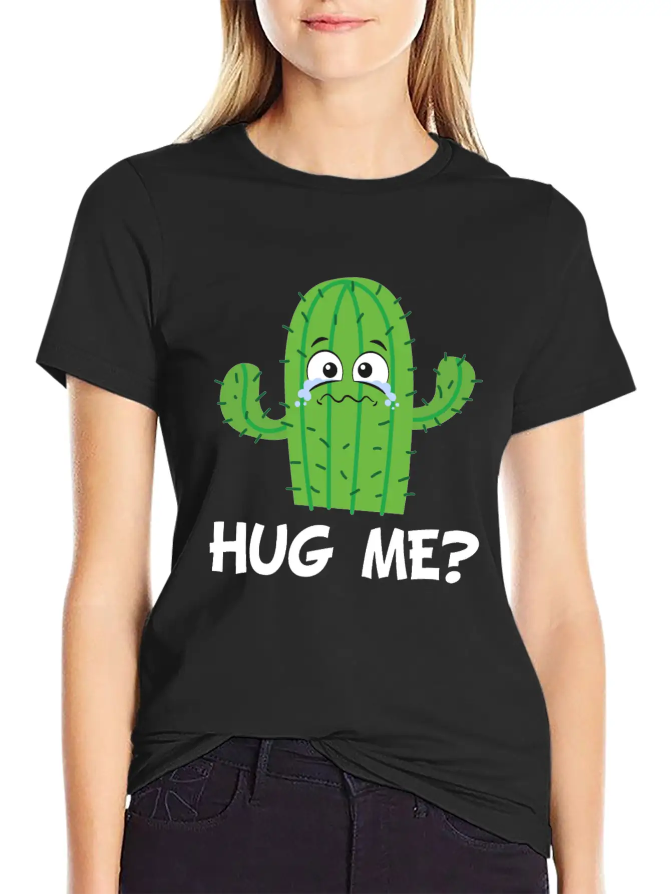 Funny Cute Cactus Classic Fit Graphic Tee For Daily Comfort – Unisex Cotton Shirt