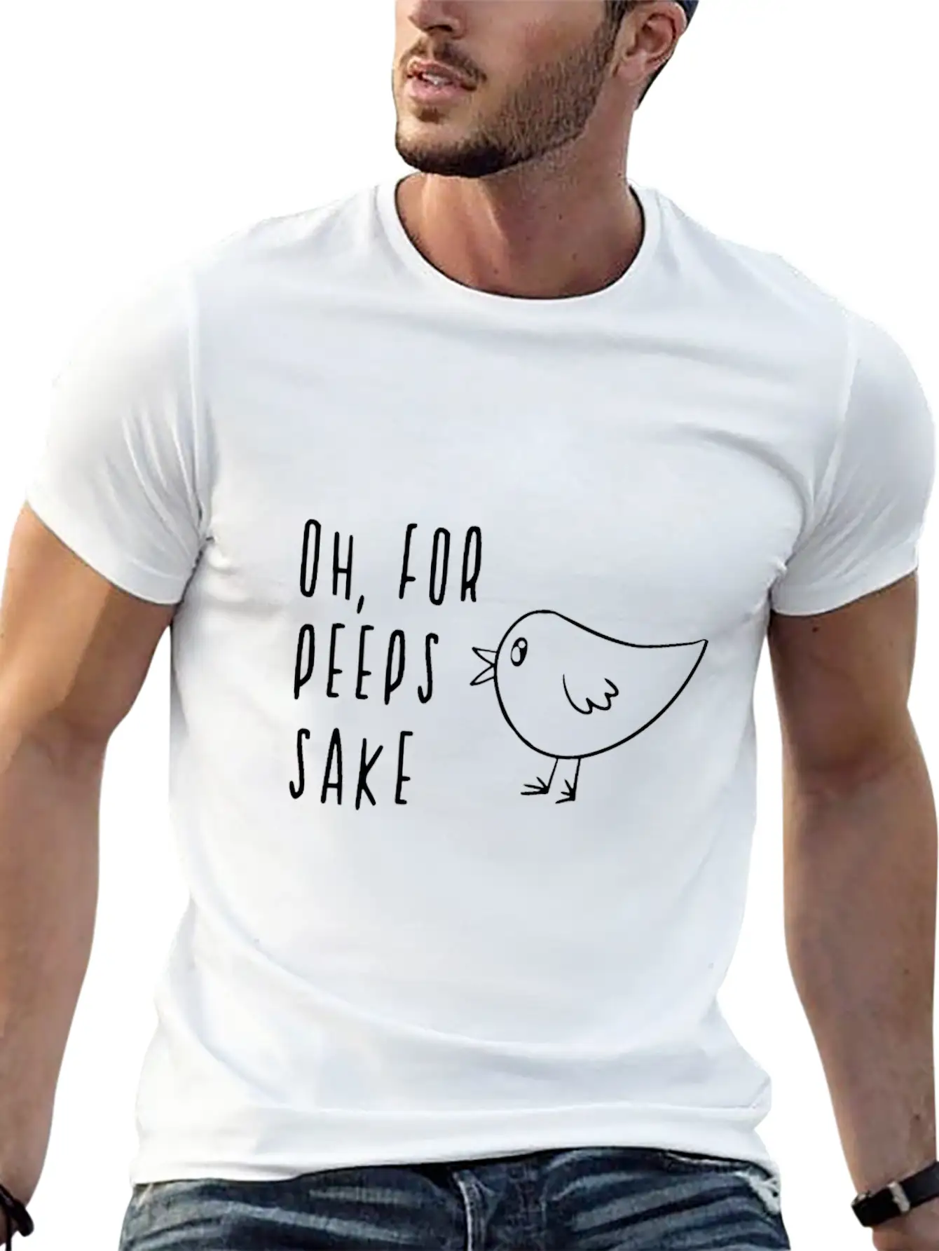 Funny Cute Easter Themed Breathable Soft Cotton T-Shirt – Timeless Casual Look