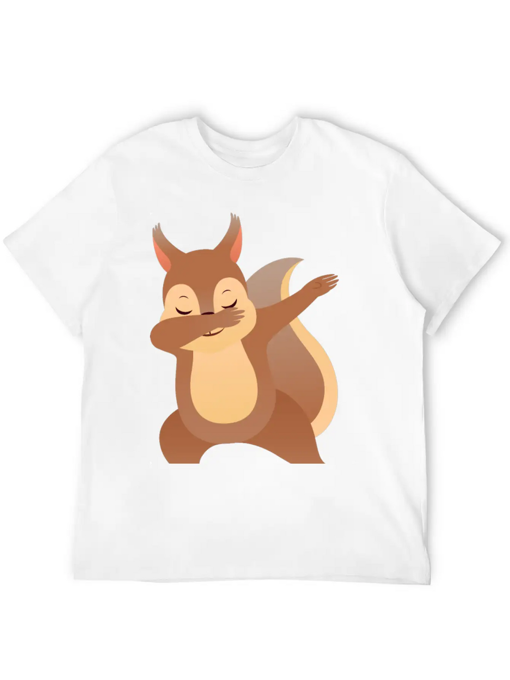 Funny Dabbing Squirrel Gift Design Casual Graphic T-Shirt – Simple And Comfortable Daily Wear