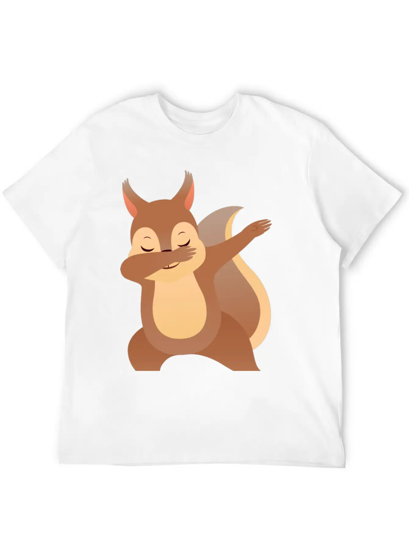 Funny Dabbing Squirrel Gift Design Casual Graphic T-Shirt – Simple And Comfortable Daily Wear