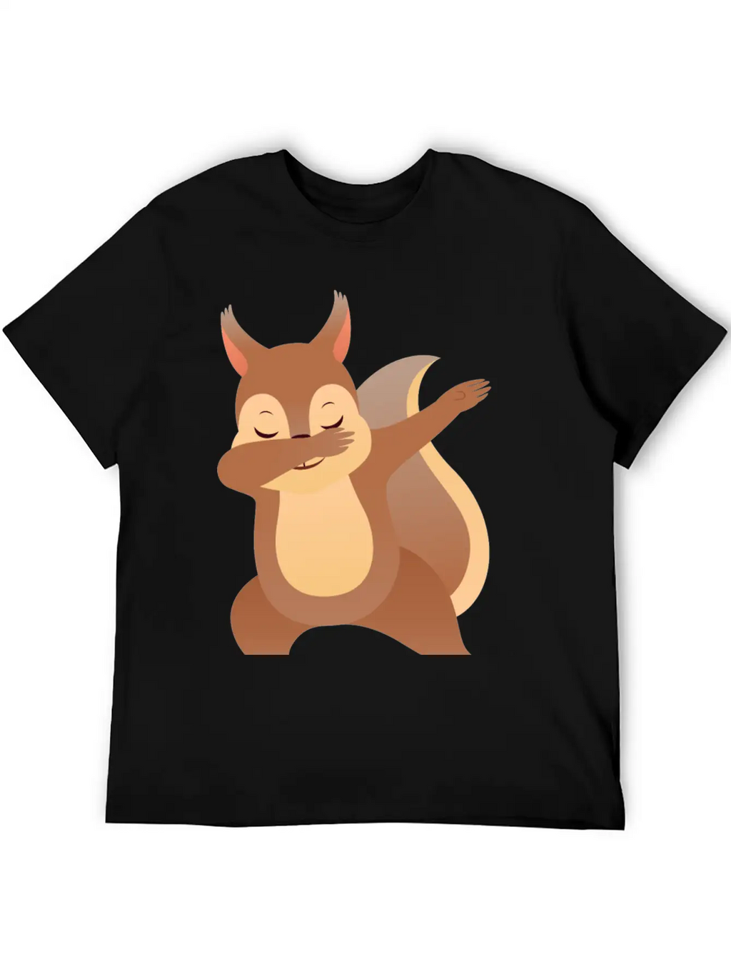 Funny Dabbing Squirrel Gift Design Casual Graphic T-Shirt – Simple And Comfortable Daily Wear