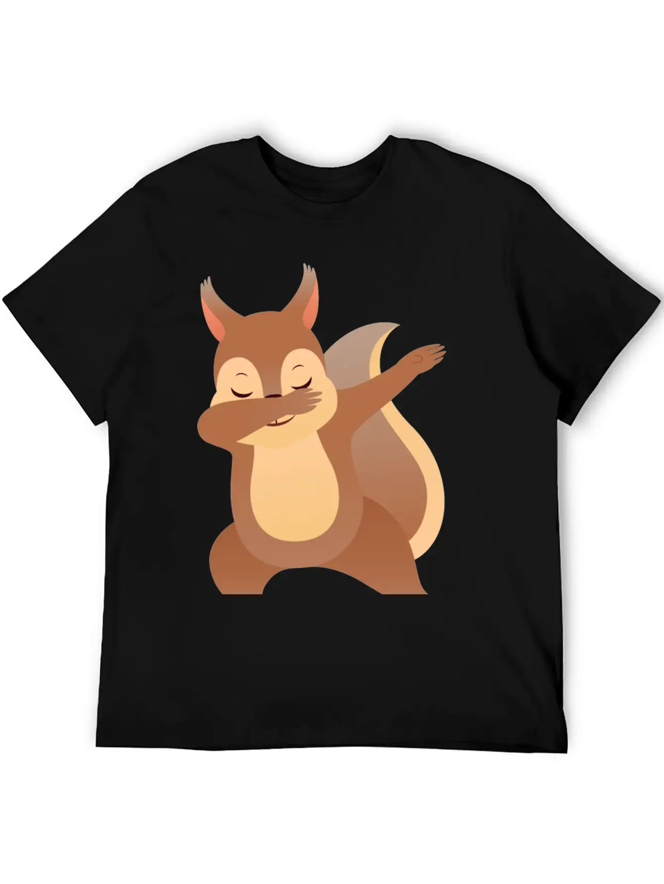 Funny Dabbing Squirrel Gift Design Casual Graphic T-Shirt – Simple And Comfortable Daily Wear