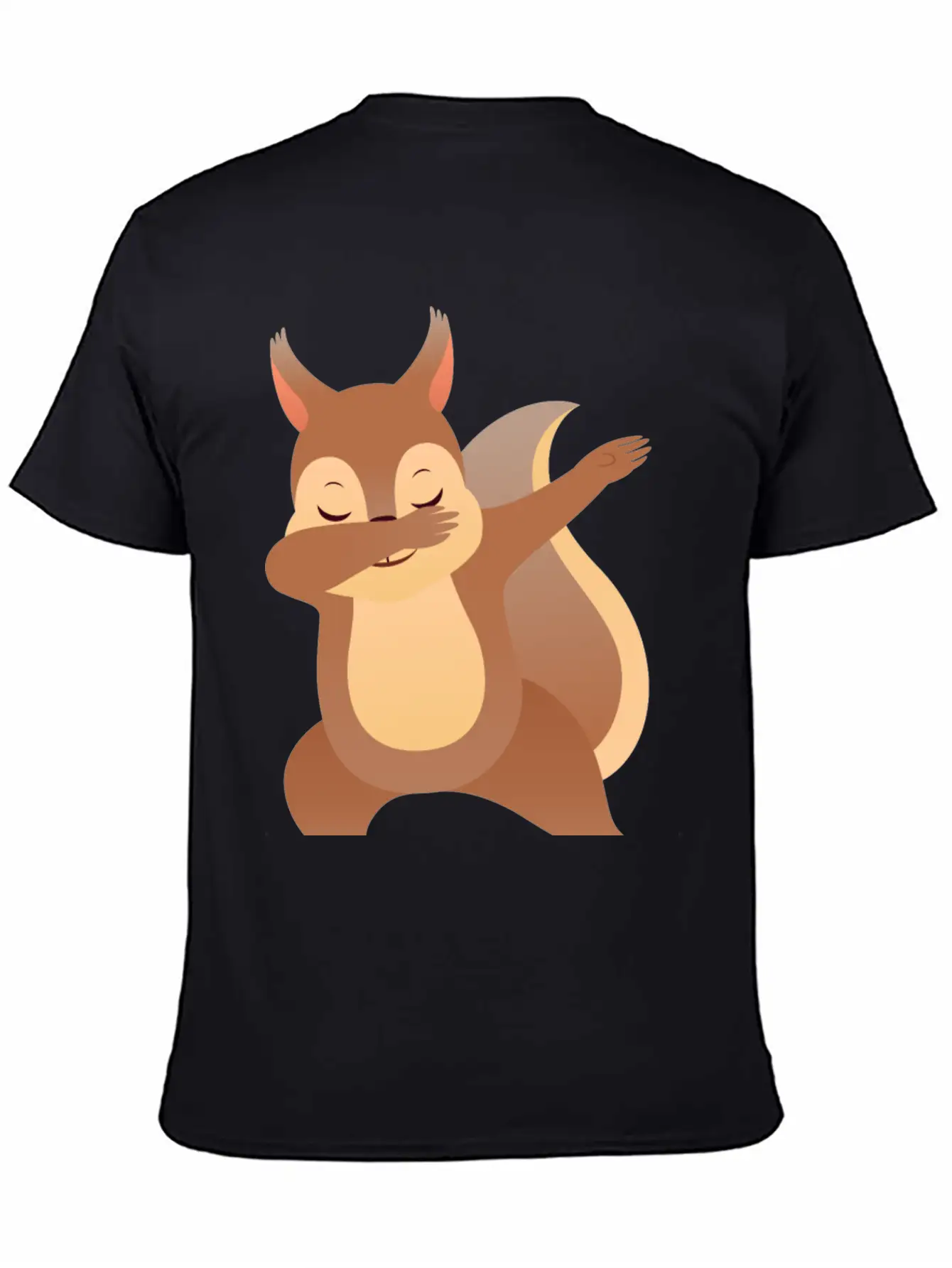 Funny Dabbing Squirrel Gift Design Casual Graphic T-Shirt – Simple And Comfortable Daily Wear