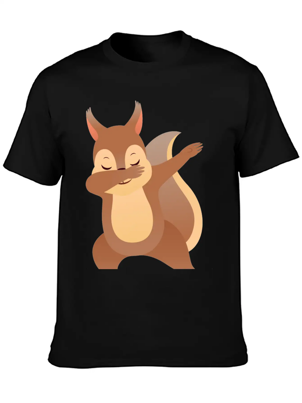 Funny Dabbing Squirrel Gift Design Casual Graphic T-Shirt – Simple And Comfortable Daily Wear