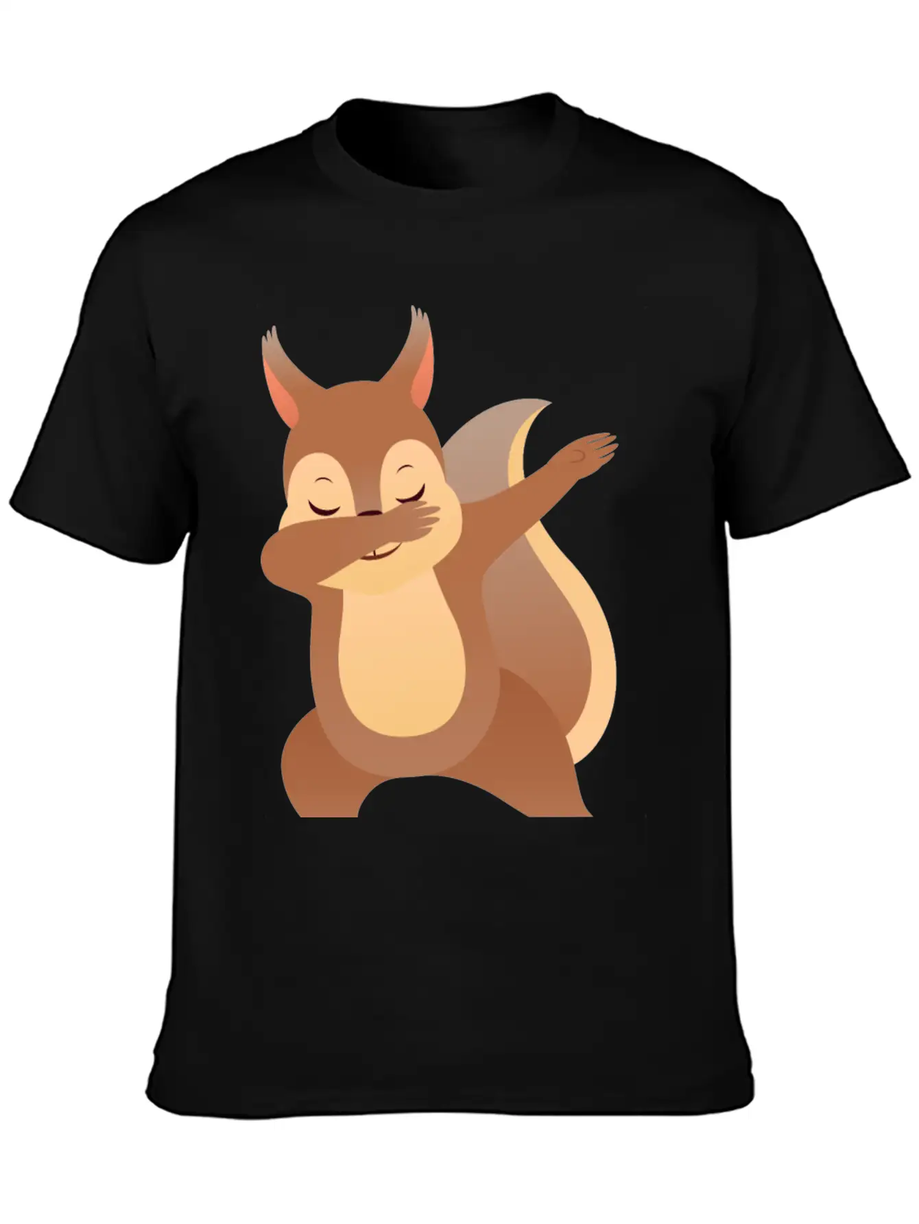 Funny Dabbing Squirrel Gift Design Casual Graphic T-Shirt – Simple And Comfortable Daily Wear