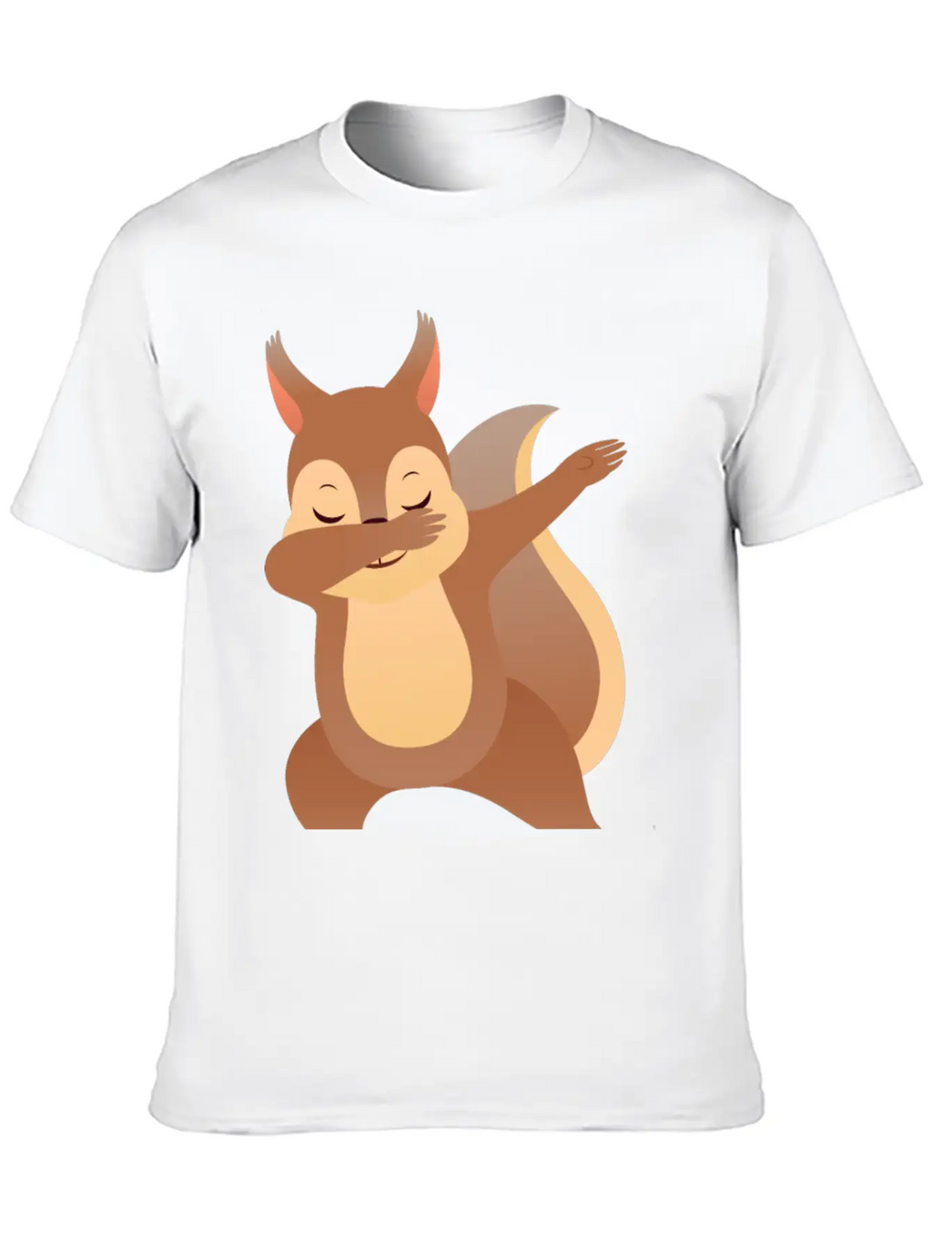 Funny Dabbing Squirrel Gift Design Casual Graphic T-Shirt – Simple And Comfortable Daily Wear
