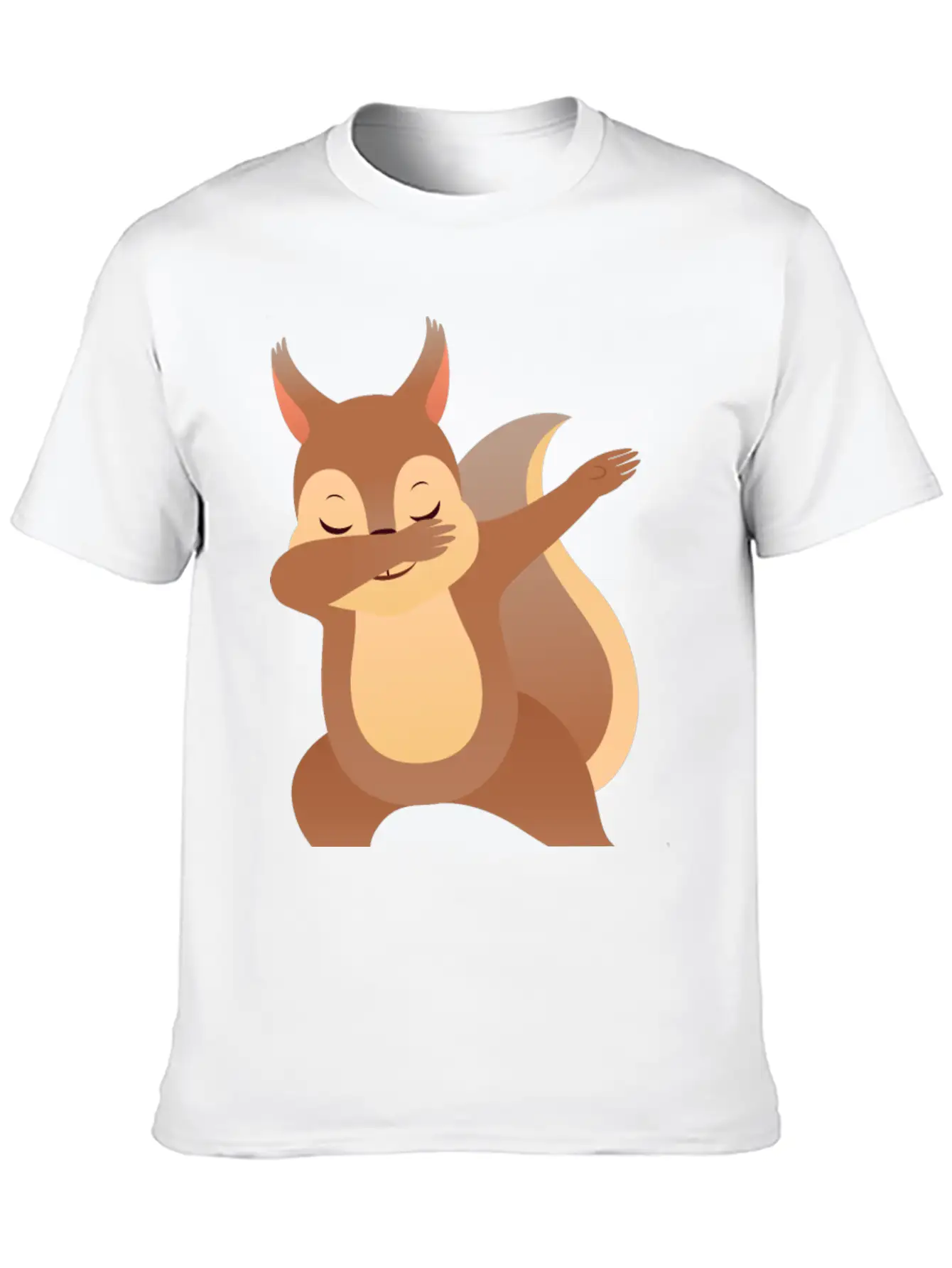 Funny Dabbing Squirrel Gift Design Casual Graphic T-Shirt – Simple And Comfortable Daily Wear