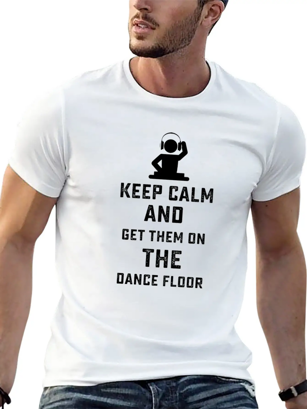 Funny DJ Music Superpower Tshirt Casual Graphic T-Shirt – Simple And Comfortable Daily Wear