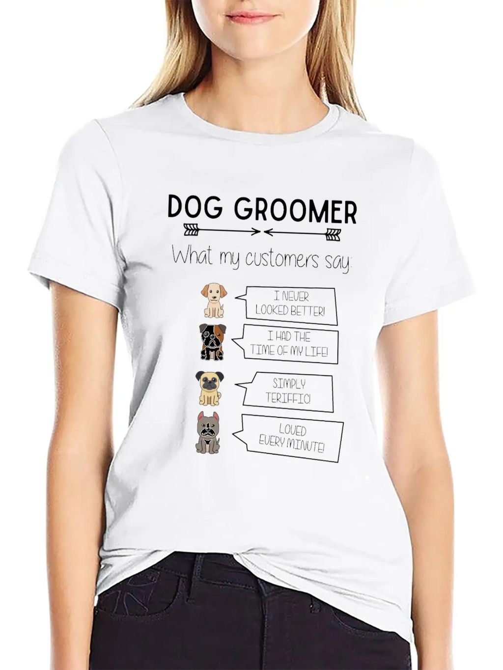 Funny Dog Grooming Humorous Puppy Groomer Fun Breathable Soft Cotton T-Shirt – Timeless Casual Look
