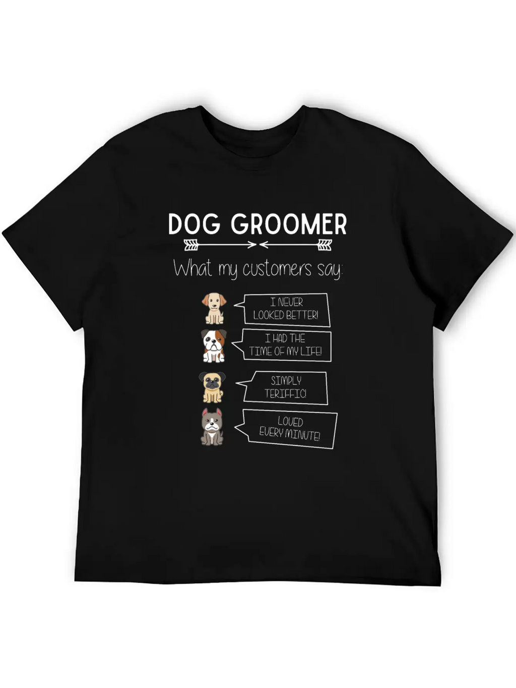 Funny Dog Grooming Humorous Puppy Groomer Fun Breathable Soft Cotton T-Shirt – Timeless Casual Look