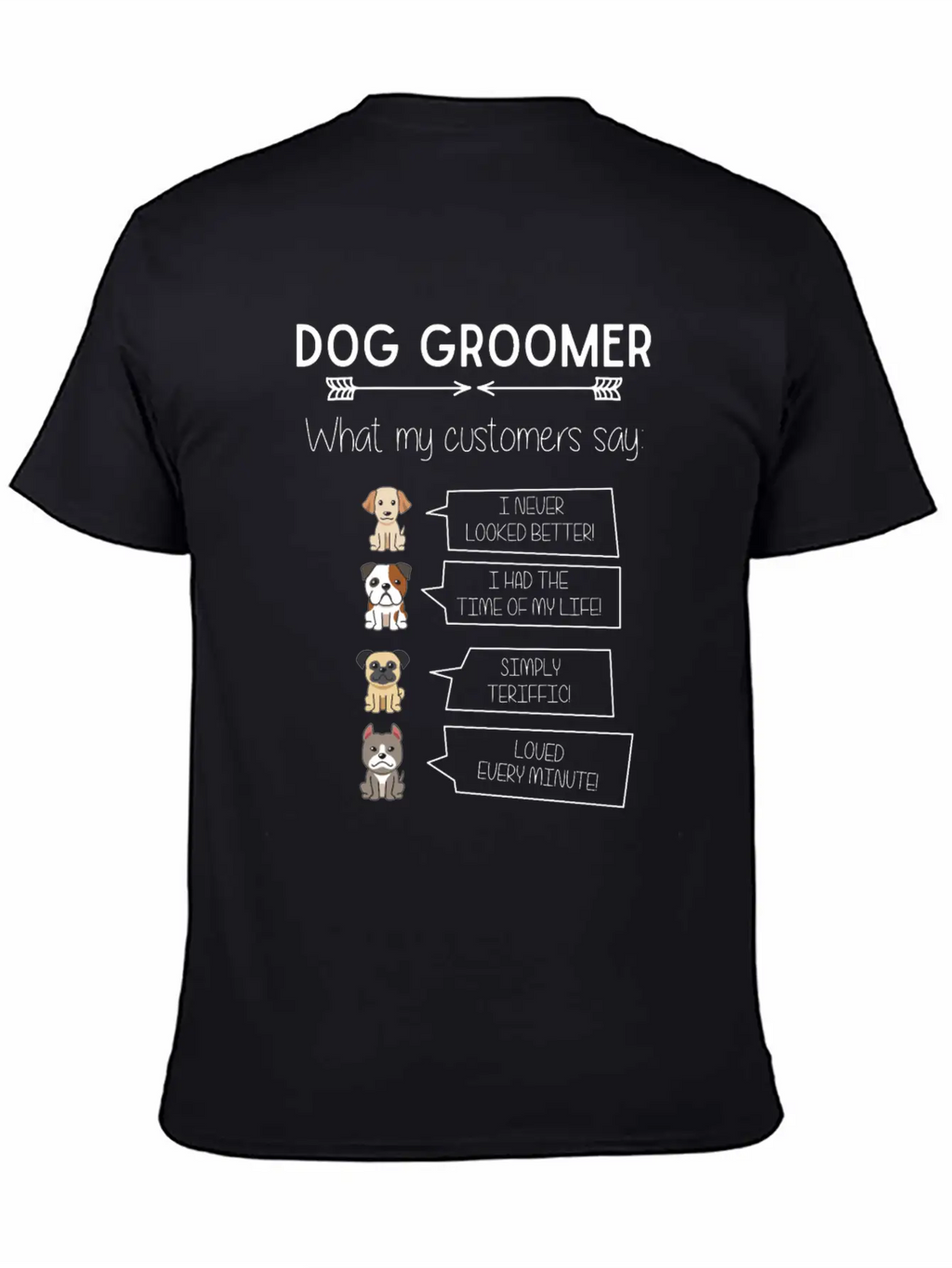 Funny Dog Grooming Humorous Puppy Groomer Fun Breathable Soft Cotton T-Shirt – Timeless Casual Look