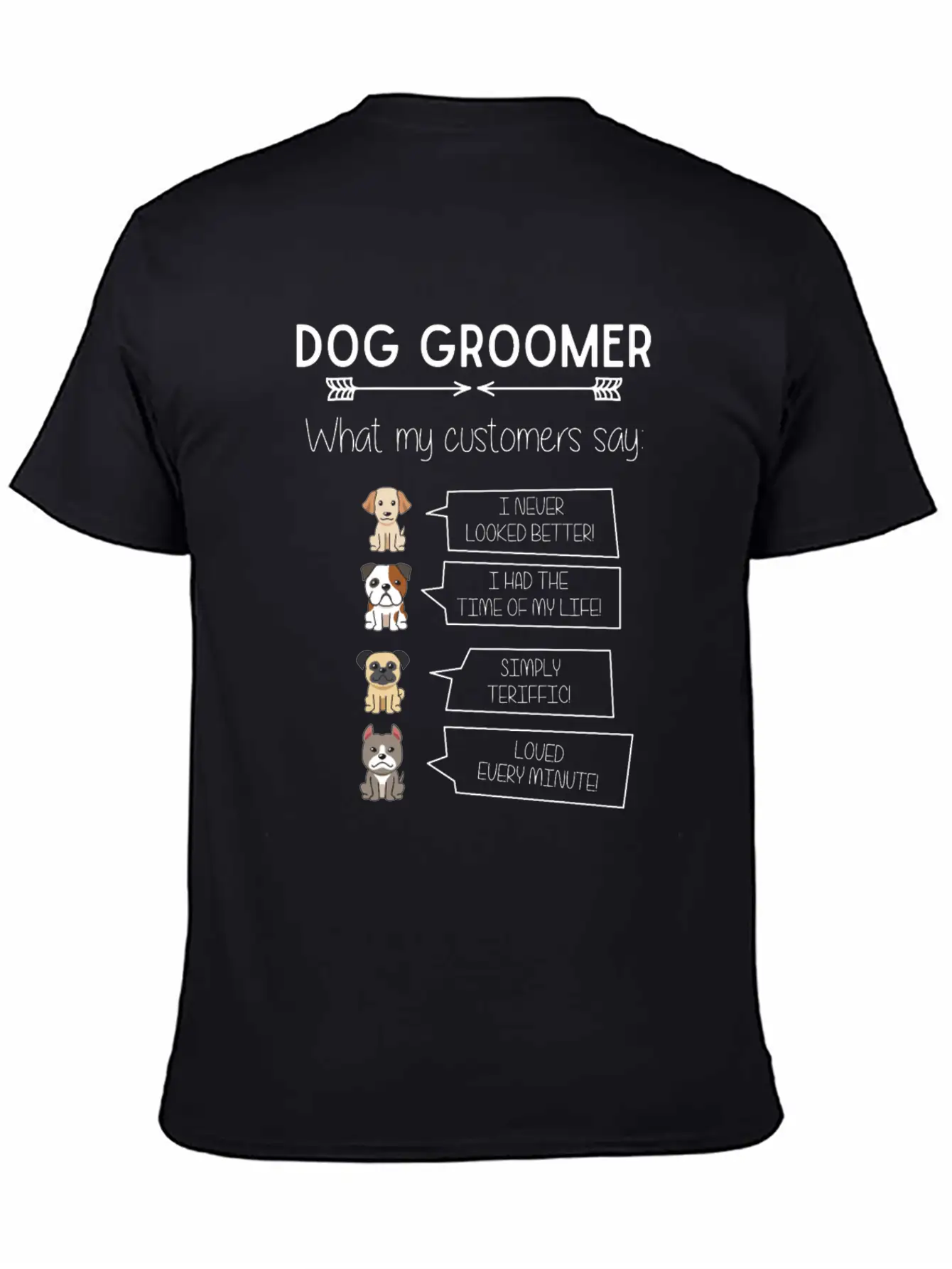 Funny Dog Grooming Humorous Puppy Groomer Fun Breathable Soft Cotton T-Shirt – Timeless Casual Look