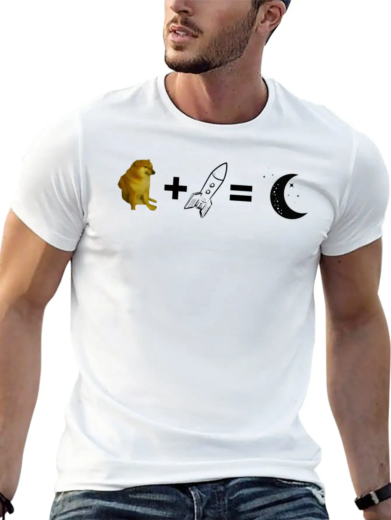 Funny Doge Coin Meme Comic Classic Fit Graphic Tee For Daily Comfort – Unisex Cotton Shirt