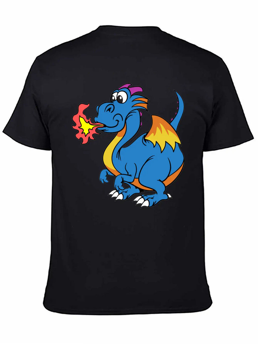 Funny Dragon Unisex Casual T-Shirt – Clean Design For Daily Comfort