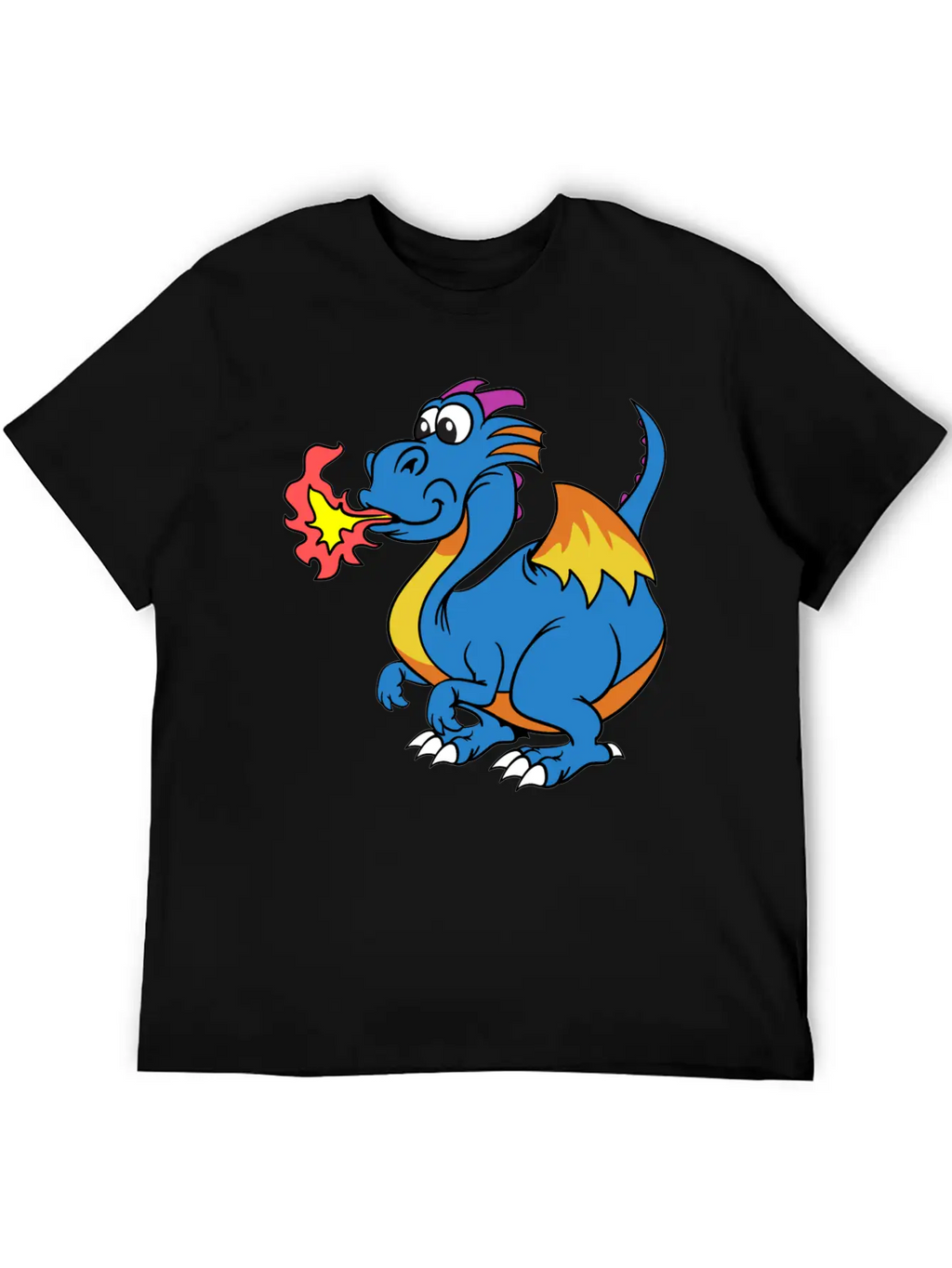 Funny Dragon Unisex Casual T-Shirt – Clean Design For Daily Comfort
