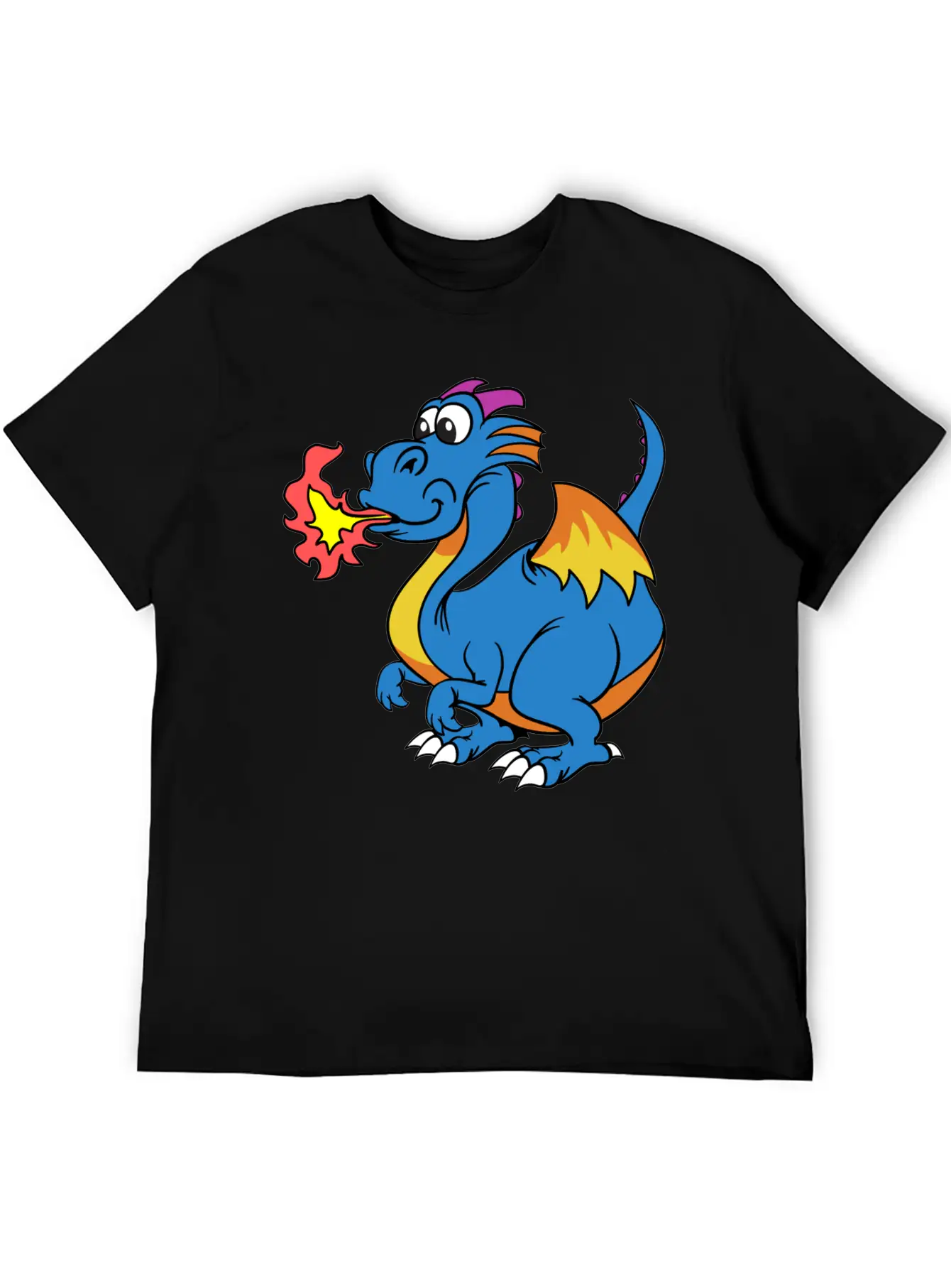 Funny Dragon Unisex Casual T-Shirt – Clean Design For Daily Comfort