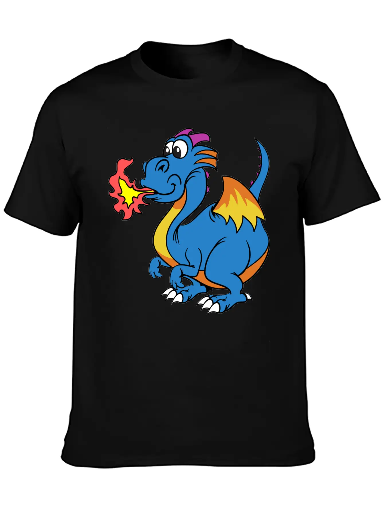 Funny Dragon Unisex Casual T-Shirt – Clean Design For Daily Comfort