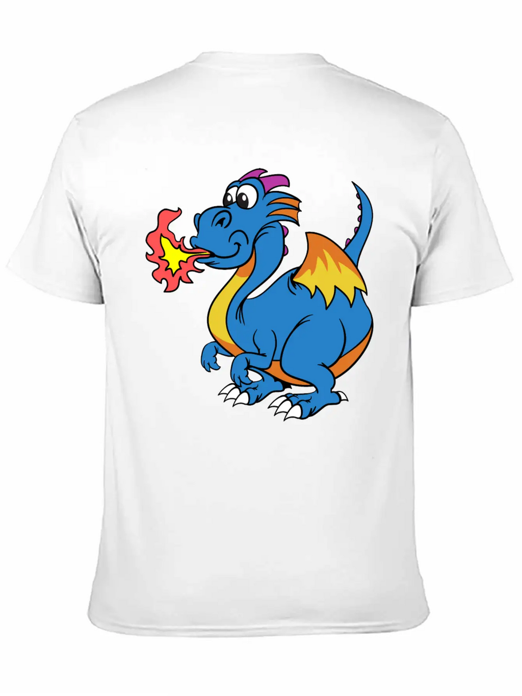 Funny Dragon Unisex Casual T-Shirt – Clean Design For Daily Comfort