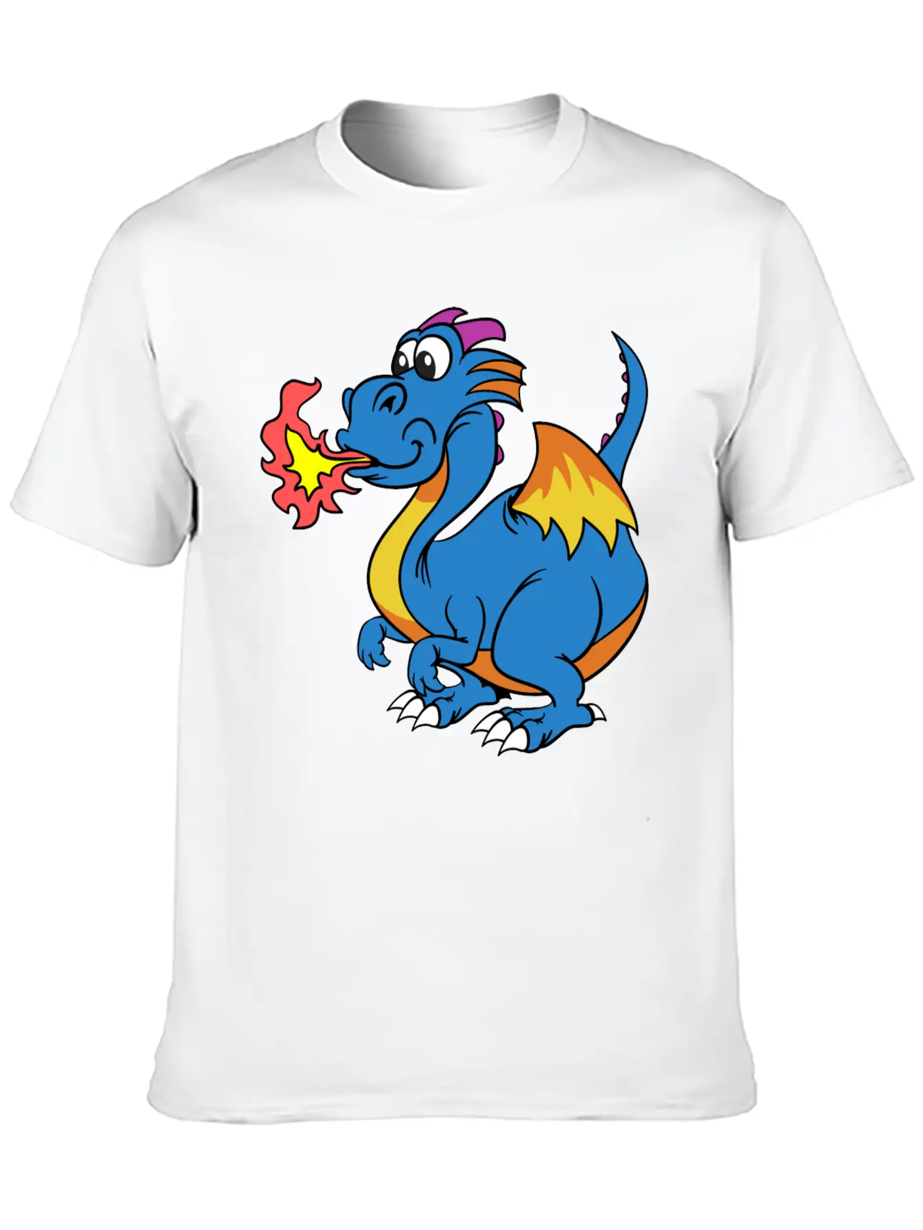 Funny Dragon Unisex Casual T-Shirt – Clean Design For Daily Comfort
