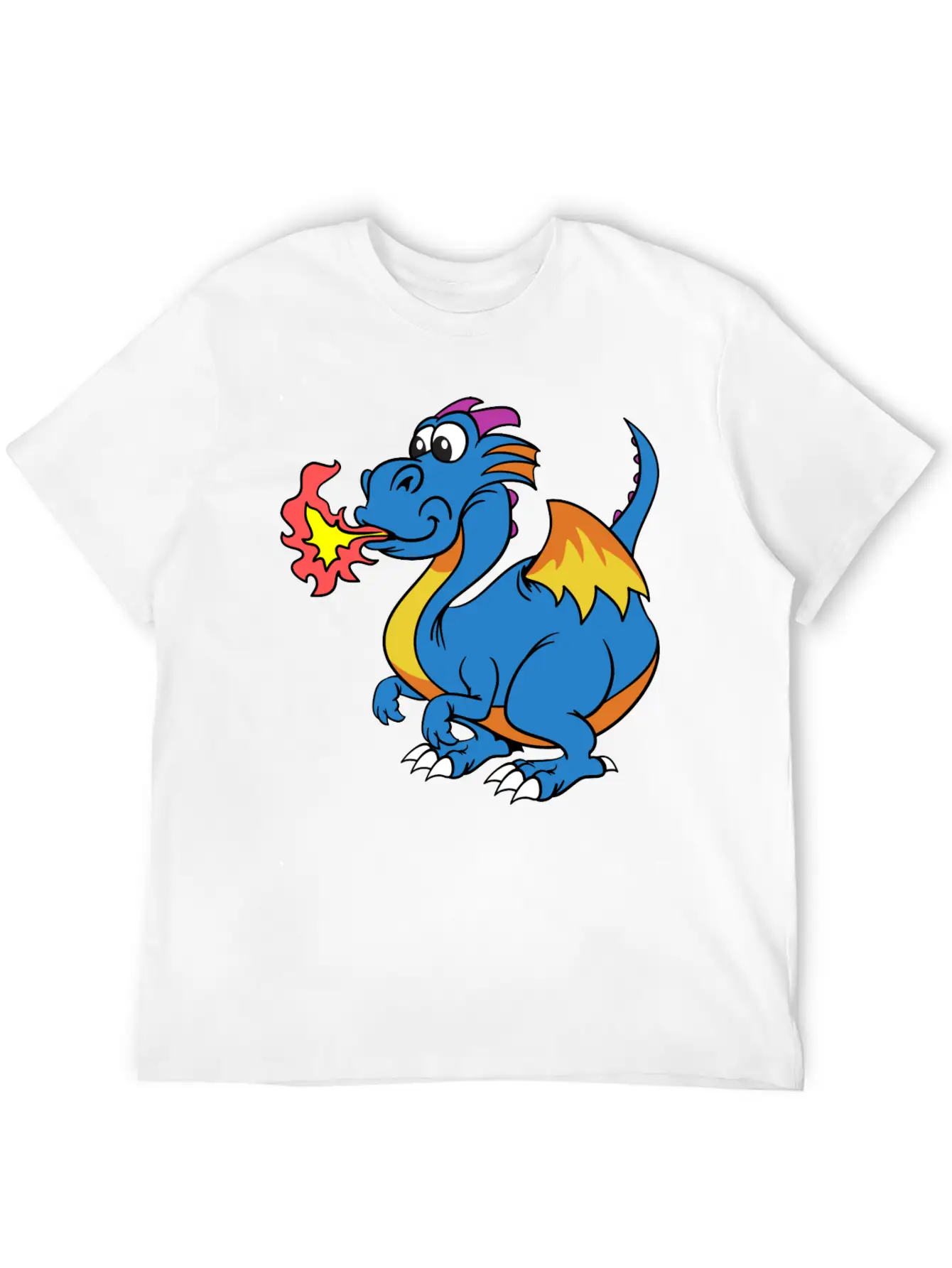 Funny Dragon Unisex Casual T-Shirt – Clean Design For Daily Comfort