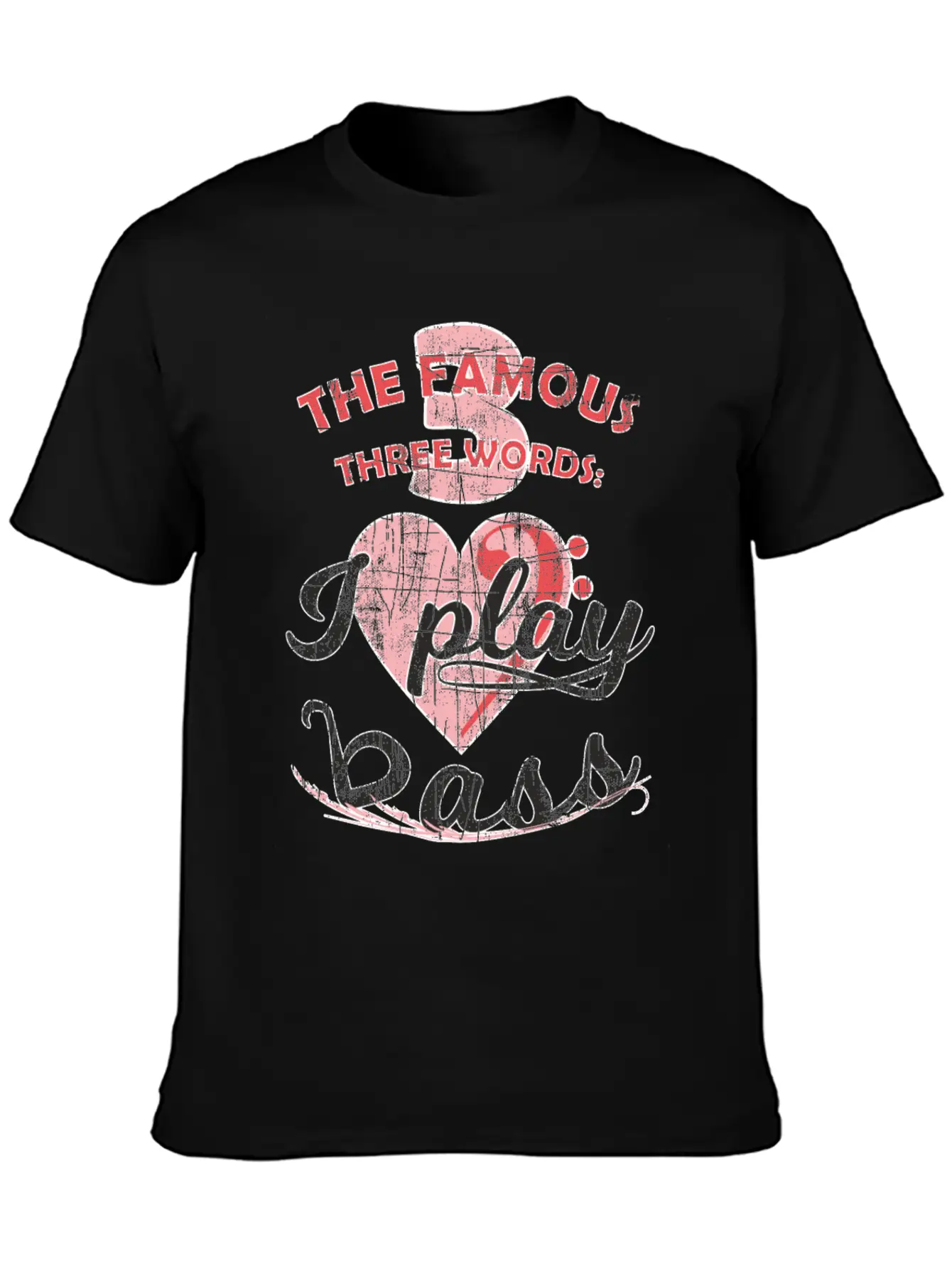 Funny Famous Electric Bass Guitar Love Playing Unisex Casual T-Shirt – Clean Design For Daily Comfort