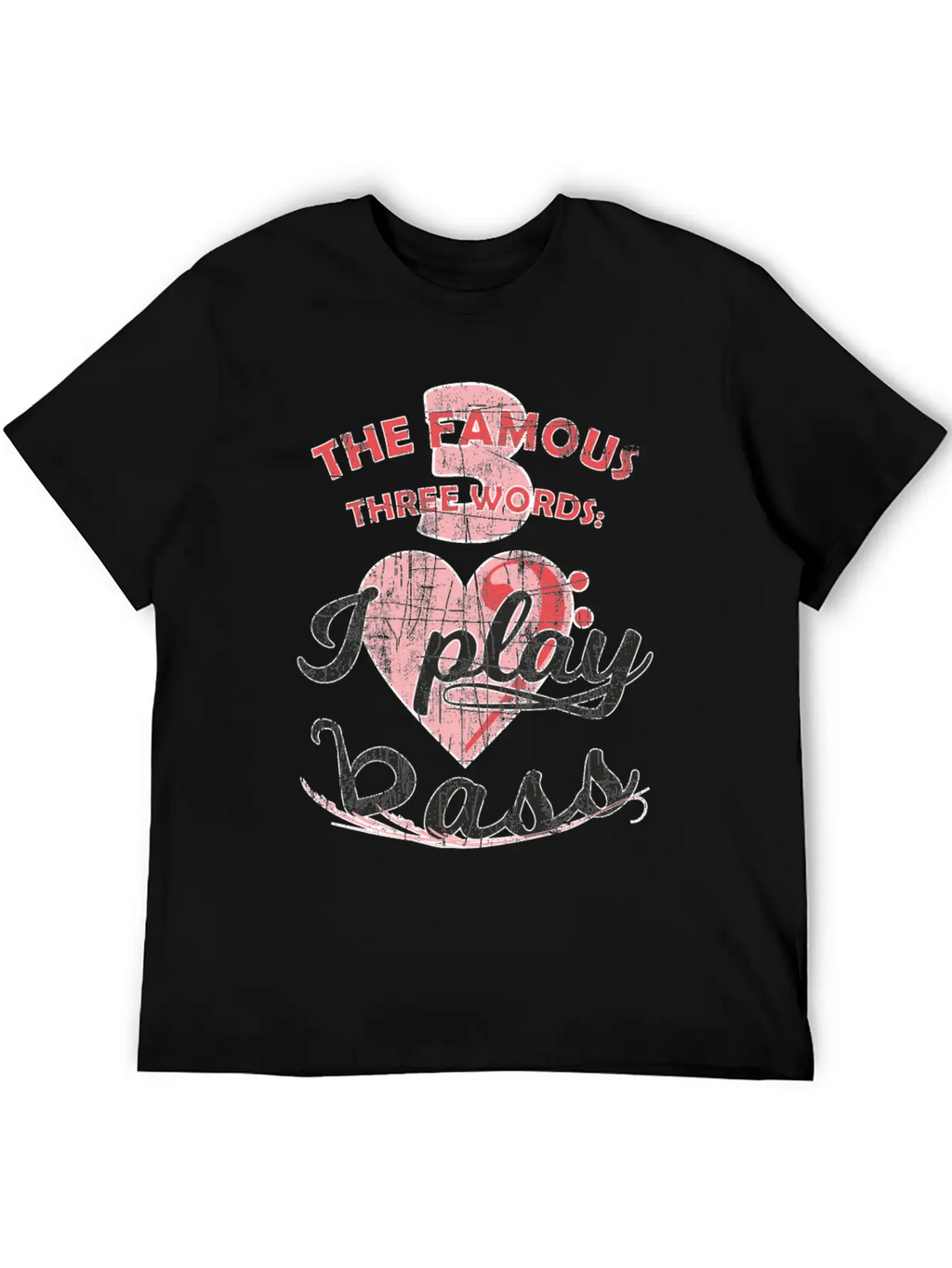 Funny Famous Electric Bass Guitar Love Playing Unisex Casual T-Shirt – Clean Design For Daily Comfort