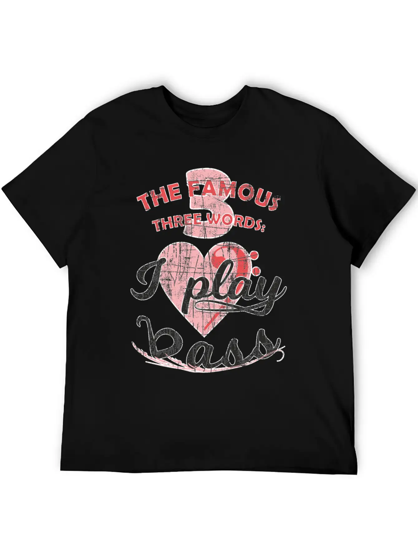 Funny Famous Electric Bass Guitar Love Playing Unisex Casual T-Shirt – Clean Design For Daily Comfort