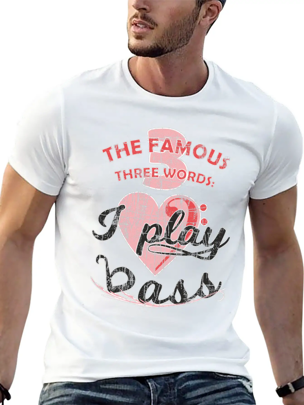Funny Famous Electric Bass Guitar Love Playing Unisex Casual T-Shirt – Clean Design For Daily Comfort