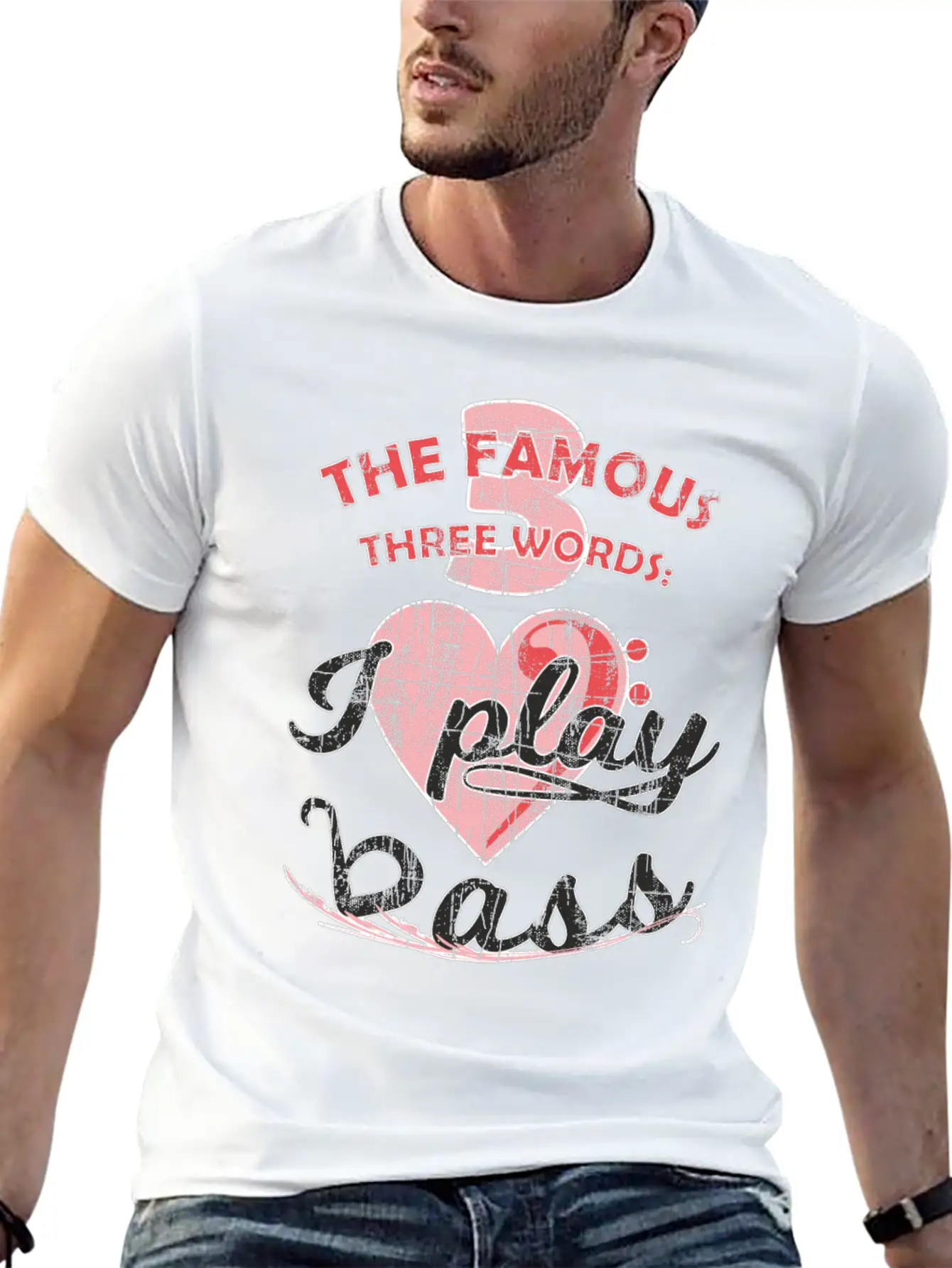 Funny Famous Electric Bass Guitar Love Playing Unisex Casual T-Shirt – Clean Design For Daily Comfort