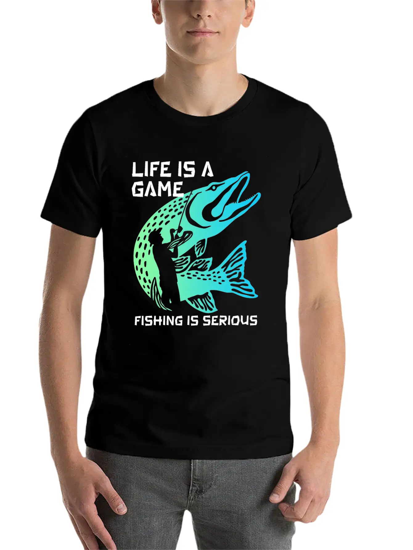 Funny Fishing Fisherman Unisex Casual T-Shirt – Clean Design For Daily Comfort