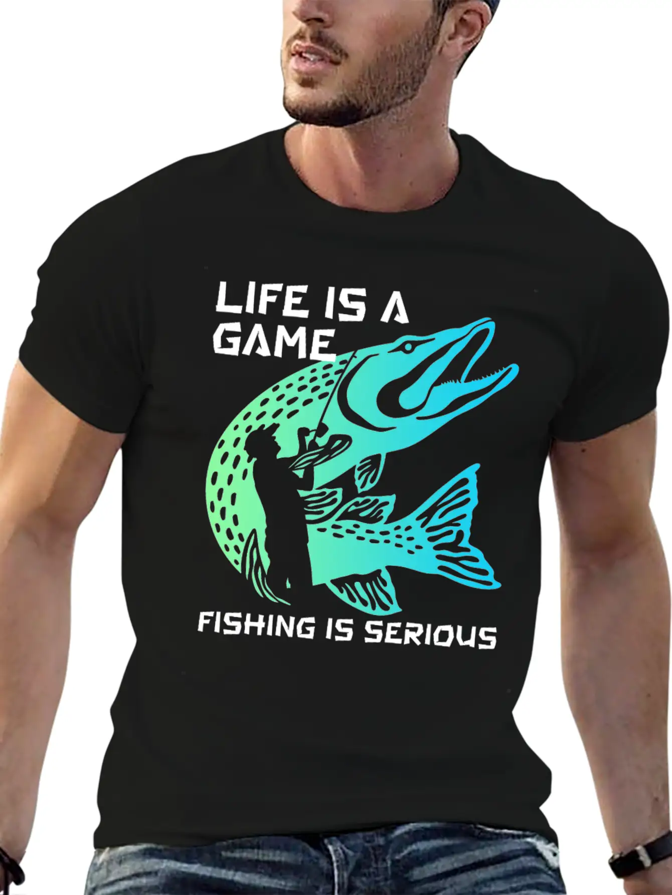 Funny Fishing Fisherman Unisex Casual T-Shirt – Clean Design For Daily Comfort