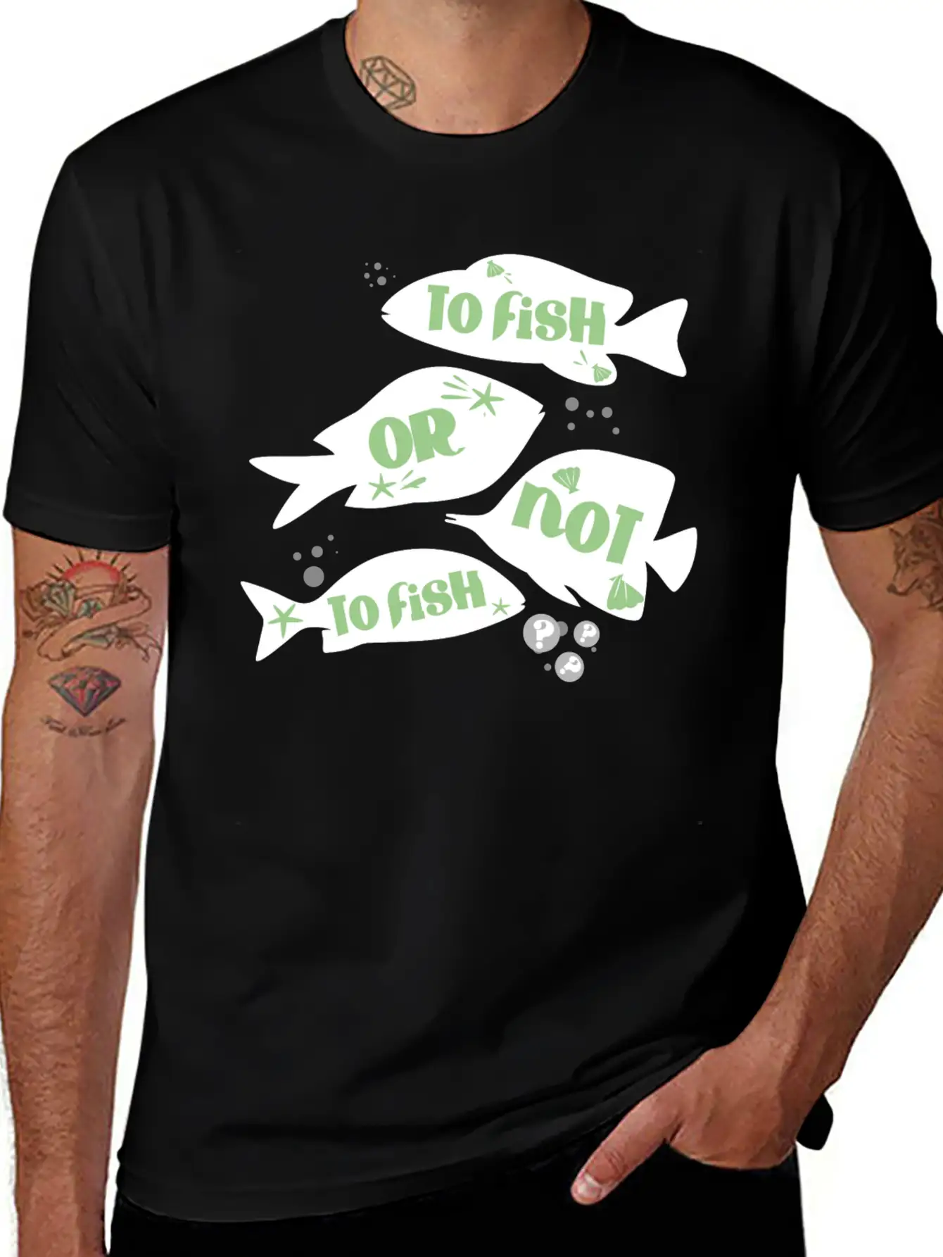 Funny Fishing To Fish Or Not To Fish Quote Unisex Casual T-Shirt – Clean Design For Daily Comfort