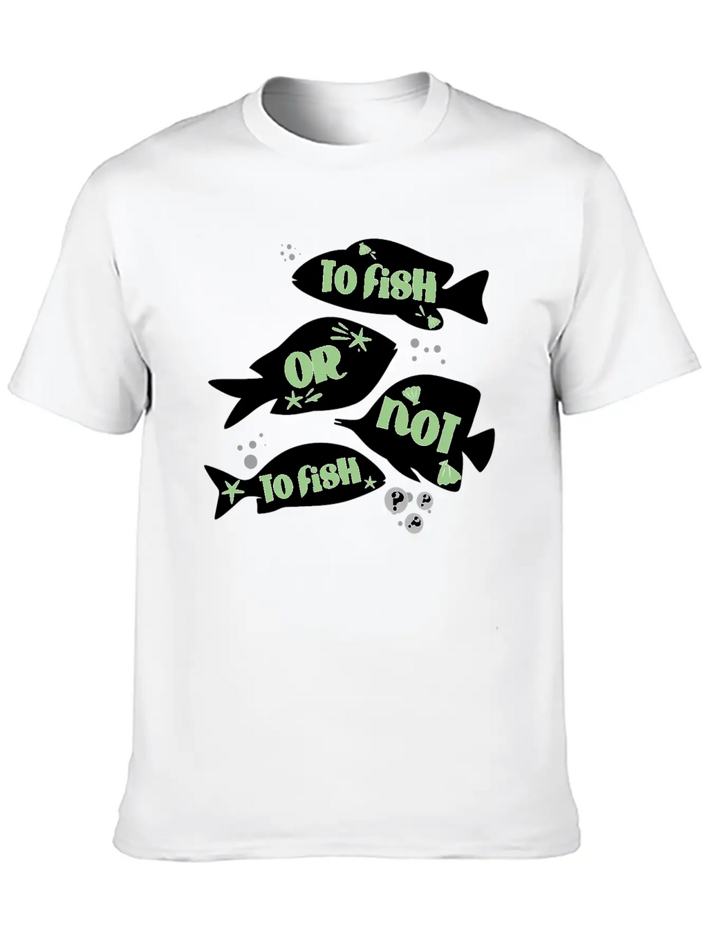 Funny Fishing To Fish Or Not To Fish Quote Unisex Casual T-Shirt – Clean Design For Daily Comfort