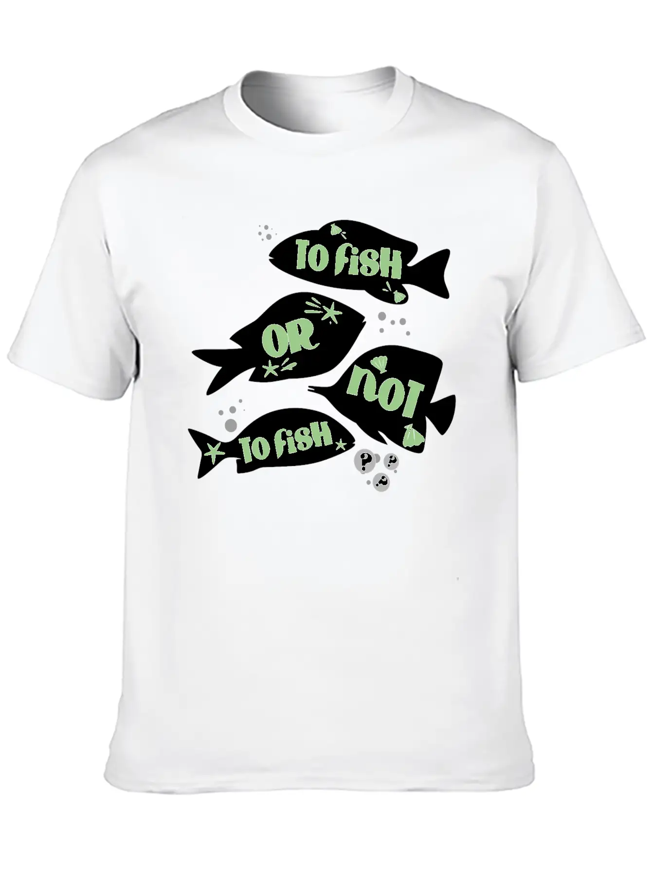 Funny Fishing To Fish Or Not To Fish Quote Unisex Casual T-Shirt – Clean Design For Daily Comfort