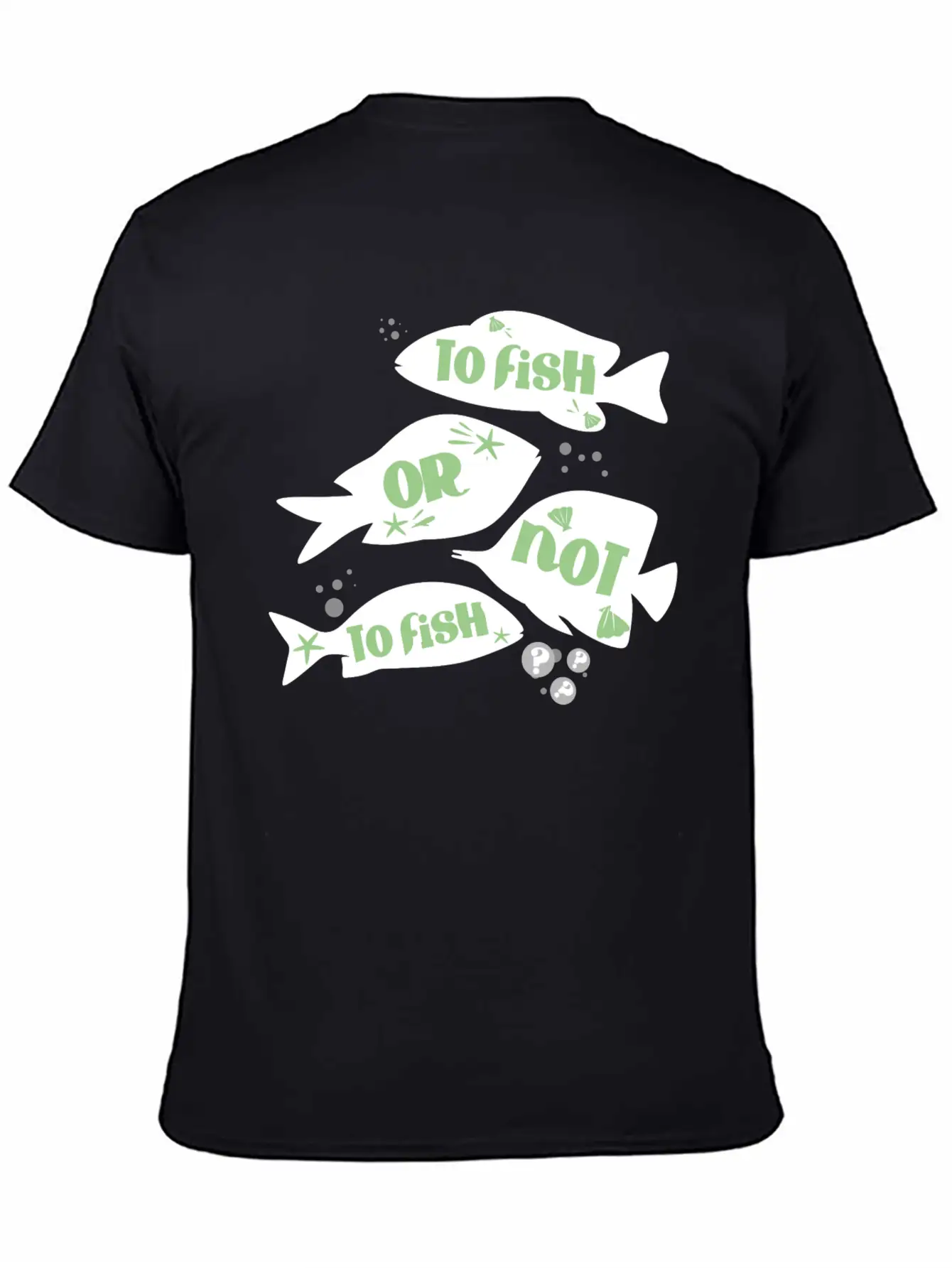 Funny Fishing To Fish Or Not To Fish Quote Unisex Casual T-Shirt – Clean Design For Daily Comfort