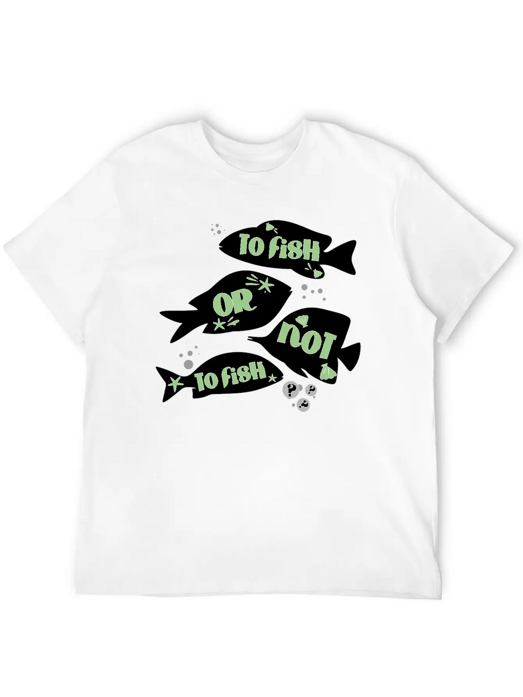 Funny Fishing To Fish Or Not To Fish Quote Unisex Casual T-Shirt – Clean Design For Daily Comfort